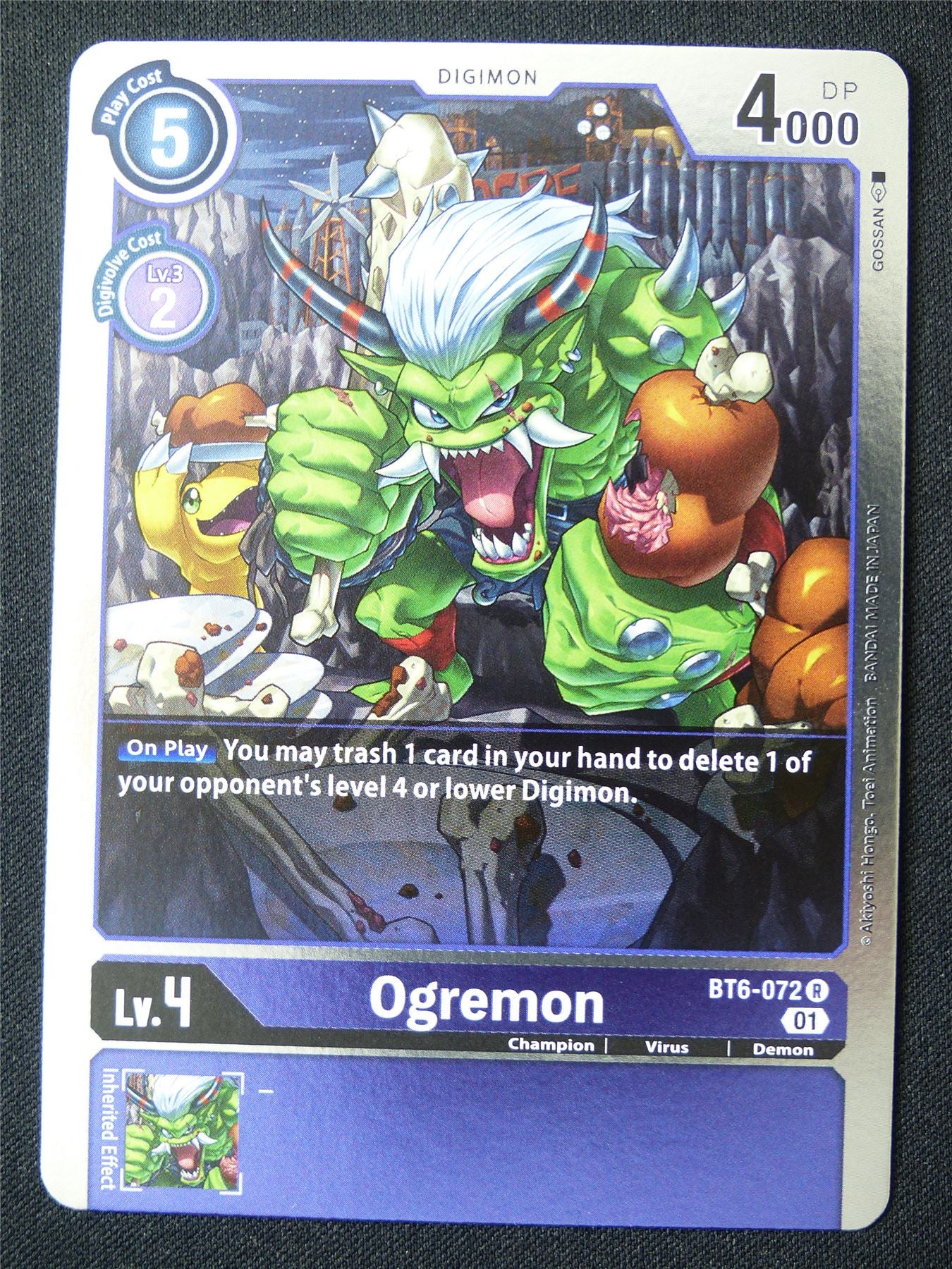 Ogremon BT6-072 R Foil - Digimon Card #180