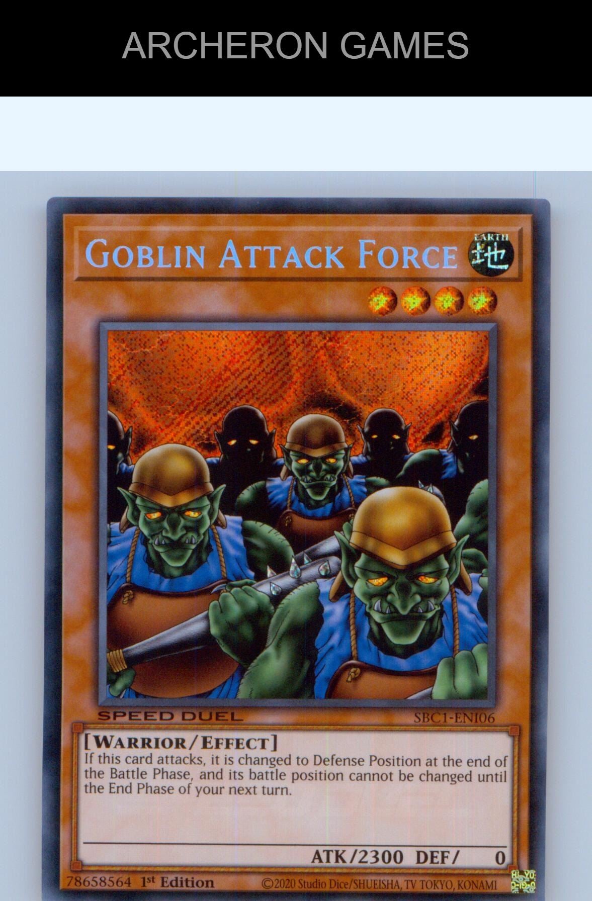 Goblin Attack Force (Secret Rare) SEC YUGIOH Card 1st Edition