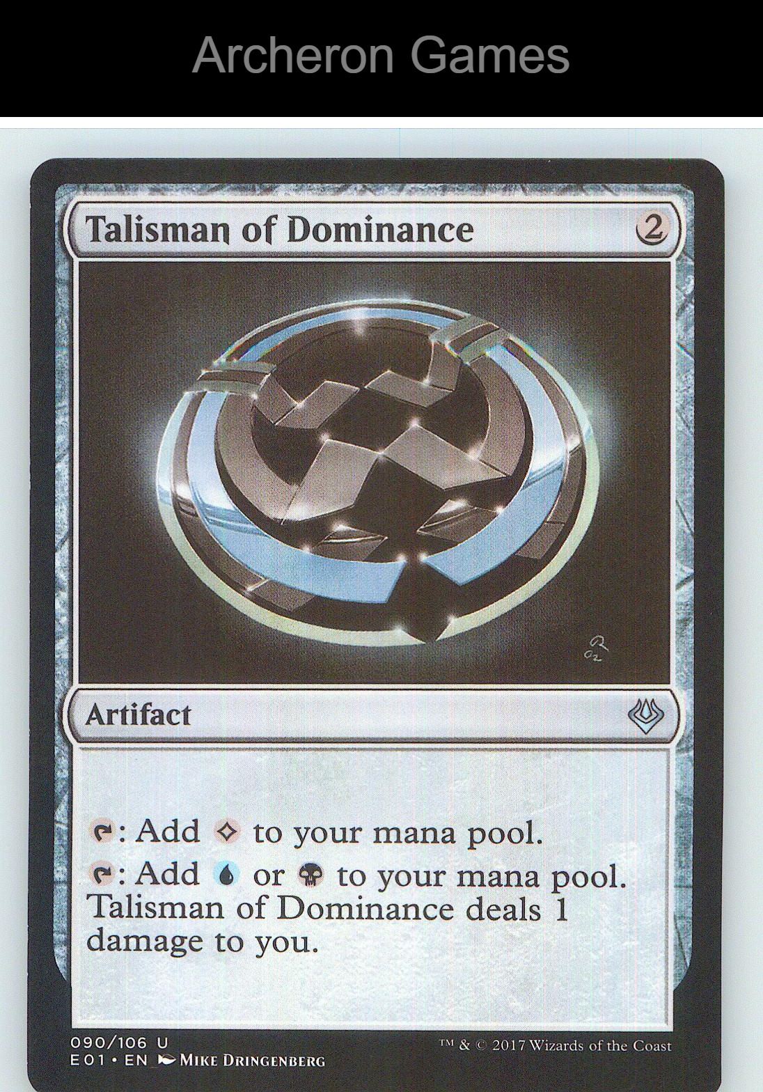 Talisman of Dominance E01 90 UC MTG Card NM/EX+