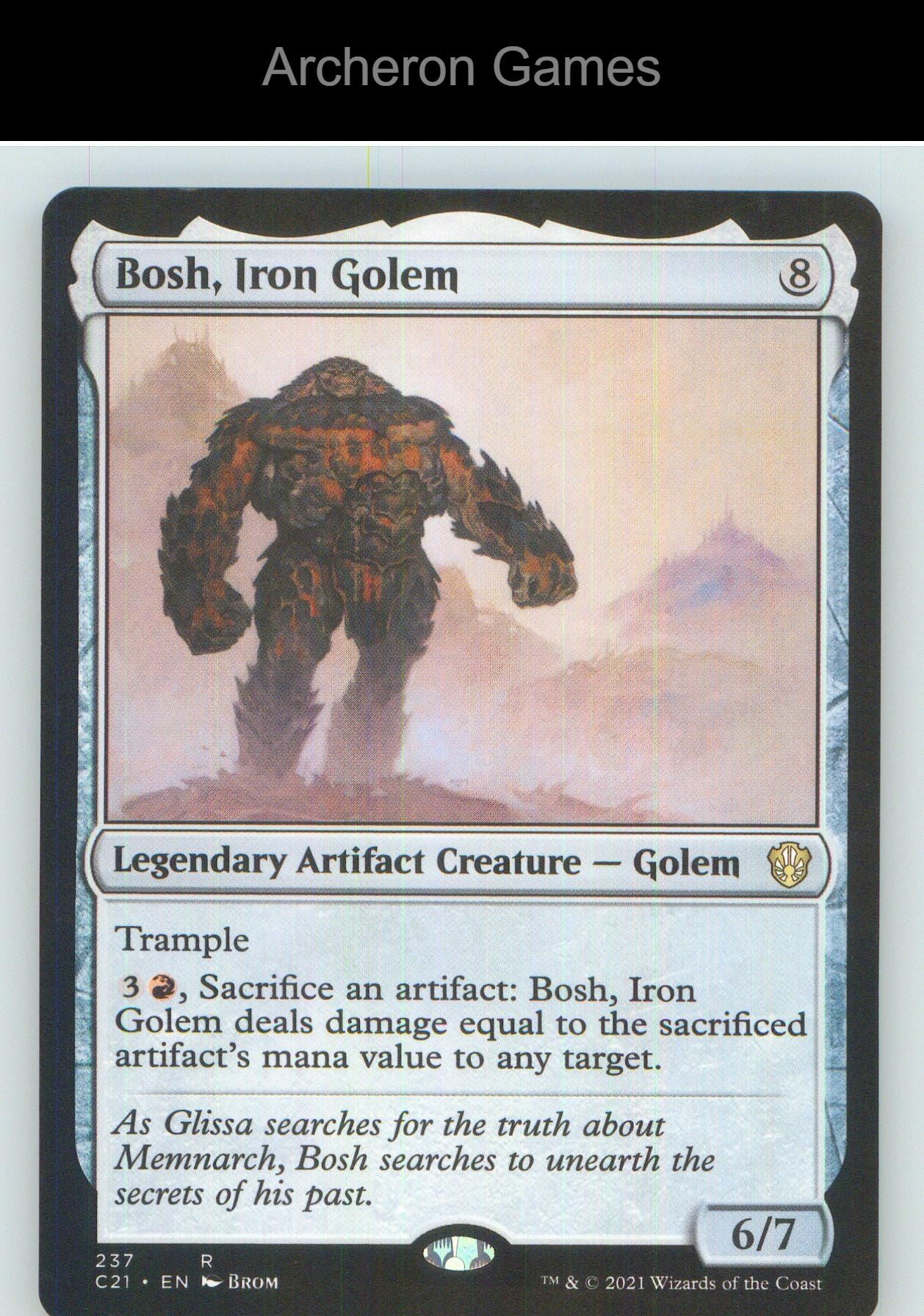 Bosh, Iron Golem C21 237 R MTG Card NM/EX+