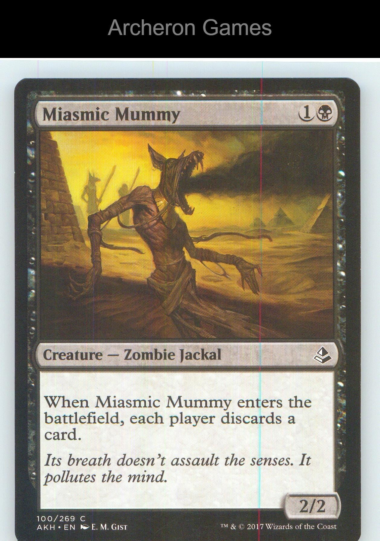 Miasmic Mummy AKH 100 C MTG Card NM/EX+