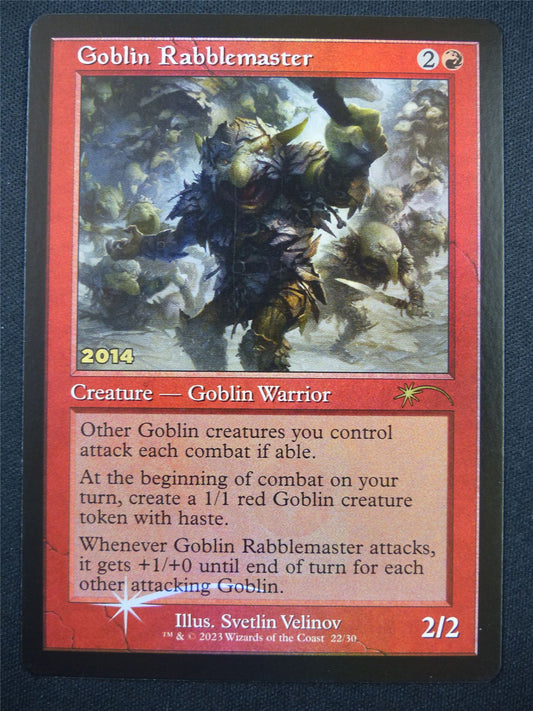 Goblin Rabblemaster Retro Foil Promo - DCI - Mtg Card #5Q4