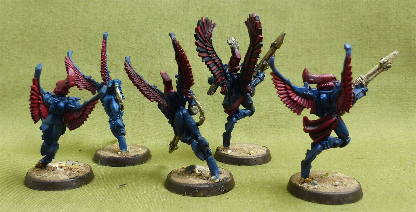 Swooping Hawks Finecast painted - Aeldari - Warhammer 40K #43F