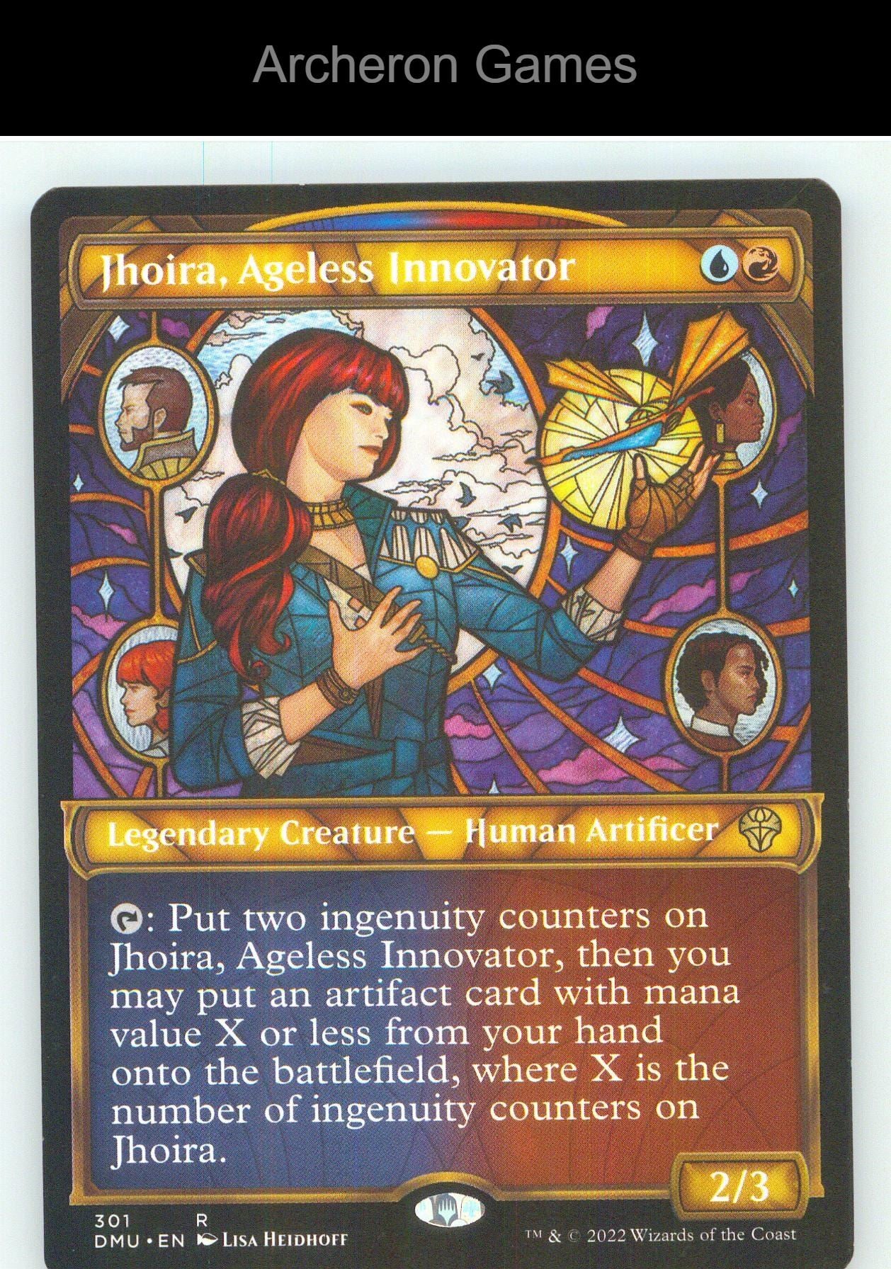 Jhoira, Ageless Innovator (Showcase) DMU 301 R MTG Card NM/EX+