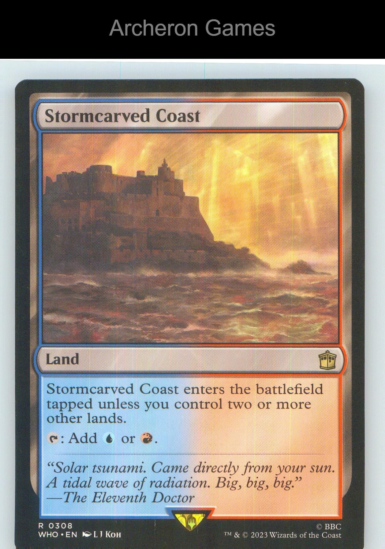 Stormcarved Coast WHO 308 R MTG Card NM/EX+
