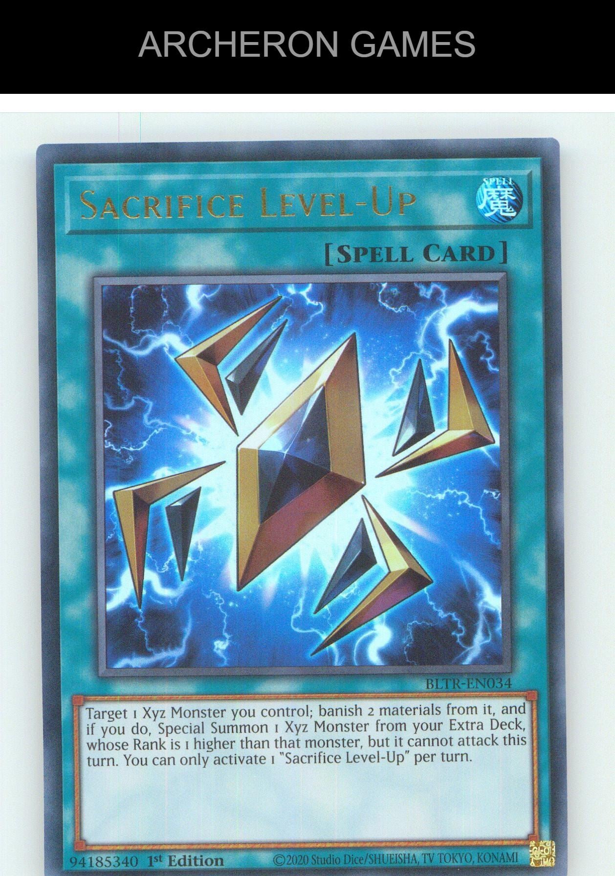 Sacrifice Level-Up UR YUGIOH Card 1st Edition