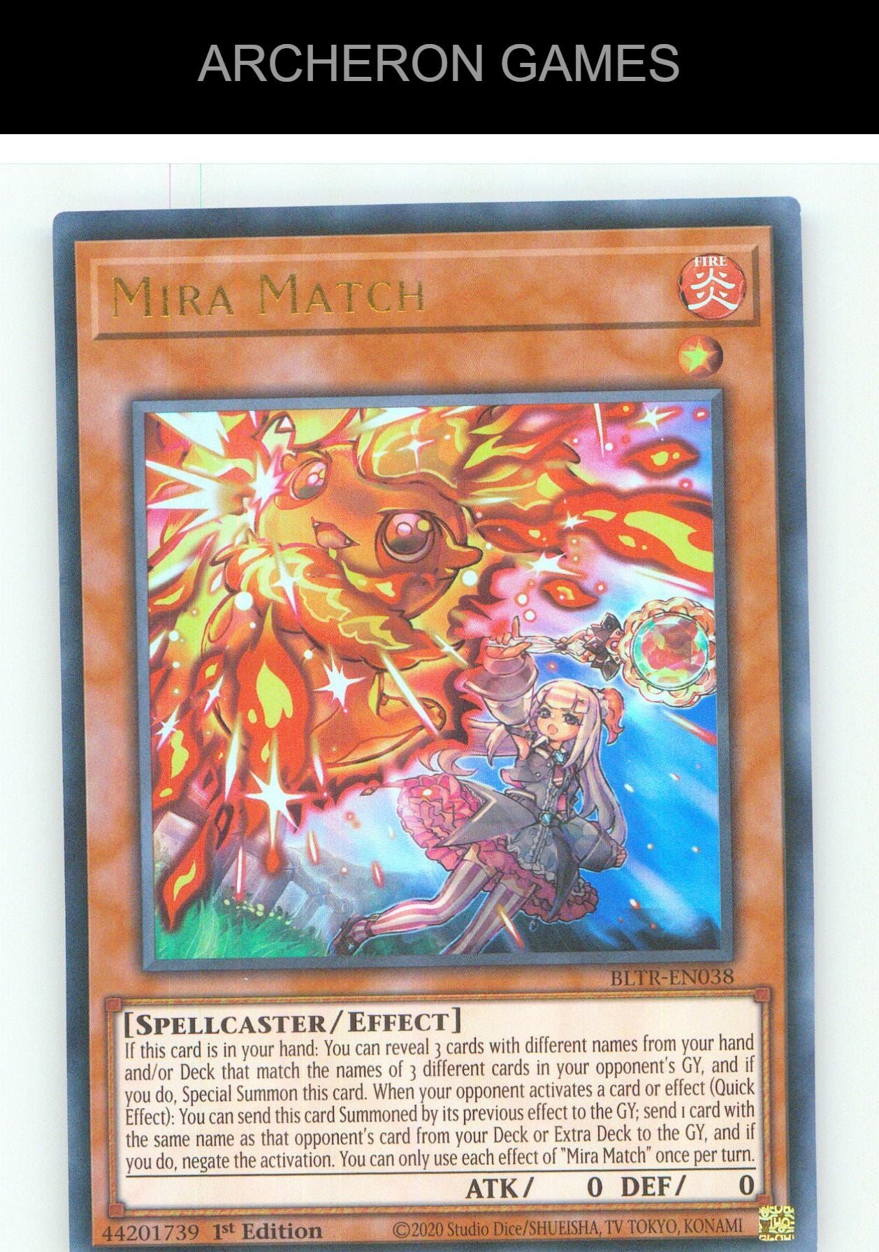 Mira Match UR YUGIOH Card 1st Edition