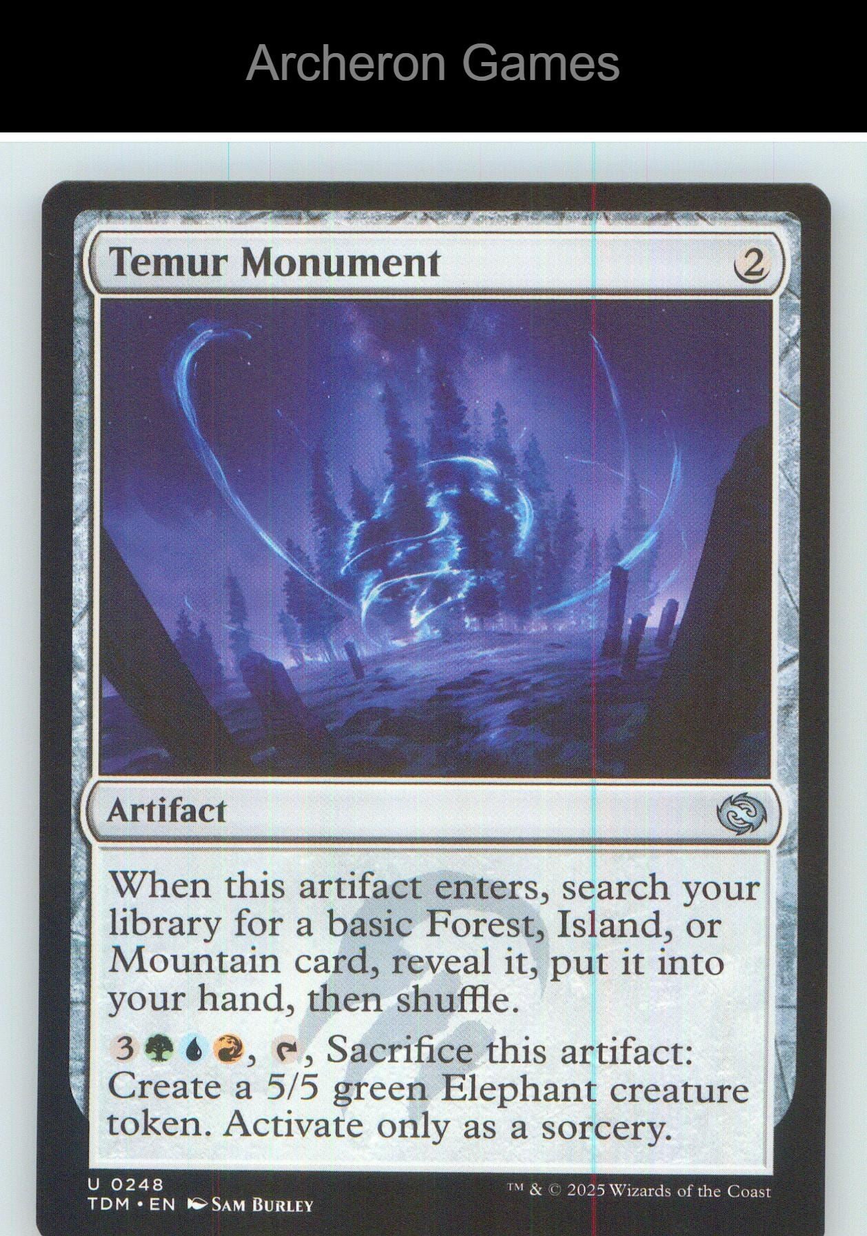 Temur Monument TDM 248 UC MTG Card NM/EX+