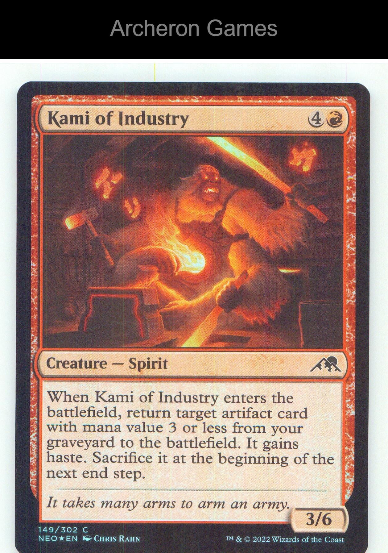 Kami of Industry NEO 149 C MTG Card NM/EX+ Foil