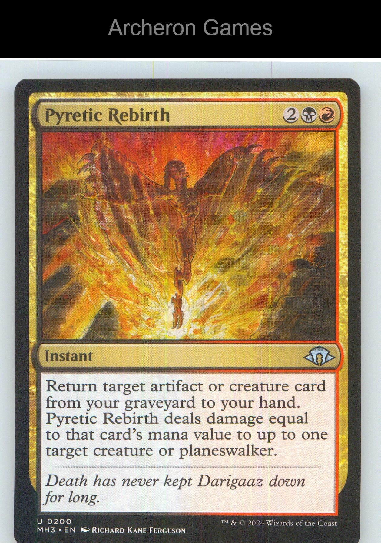 Pyretic Rebirth MH3 200 UC MTG Card NM/EX+
