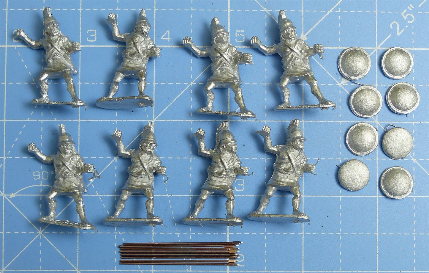 Athenian Hoplites Attacking WG16 Metal - Wargames Foundry Miniatures #26J