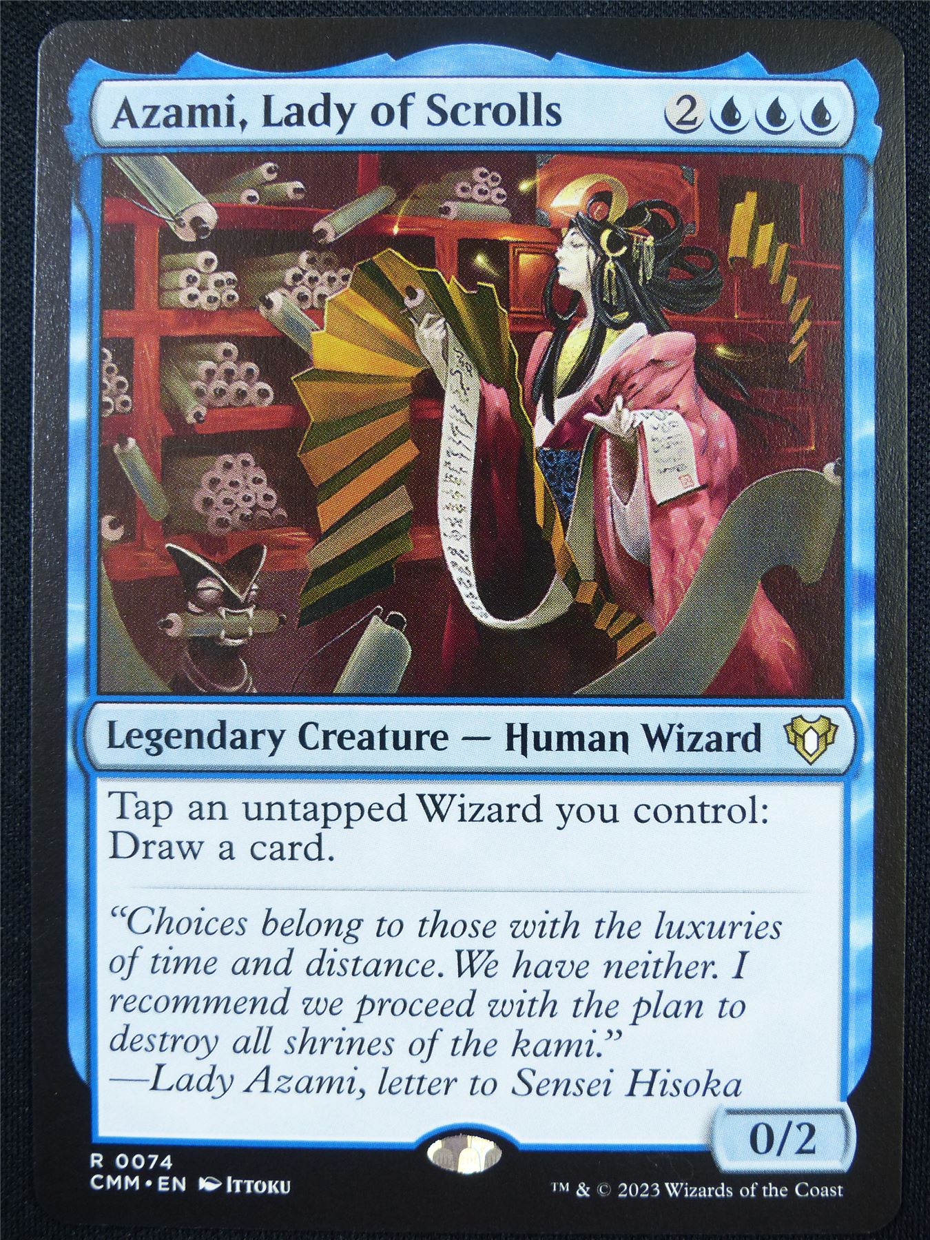 Azami Lady of Scrolls - CMM - Mtg Card #3W0