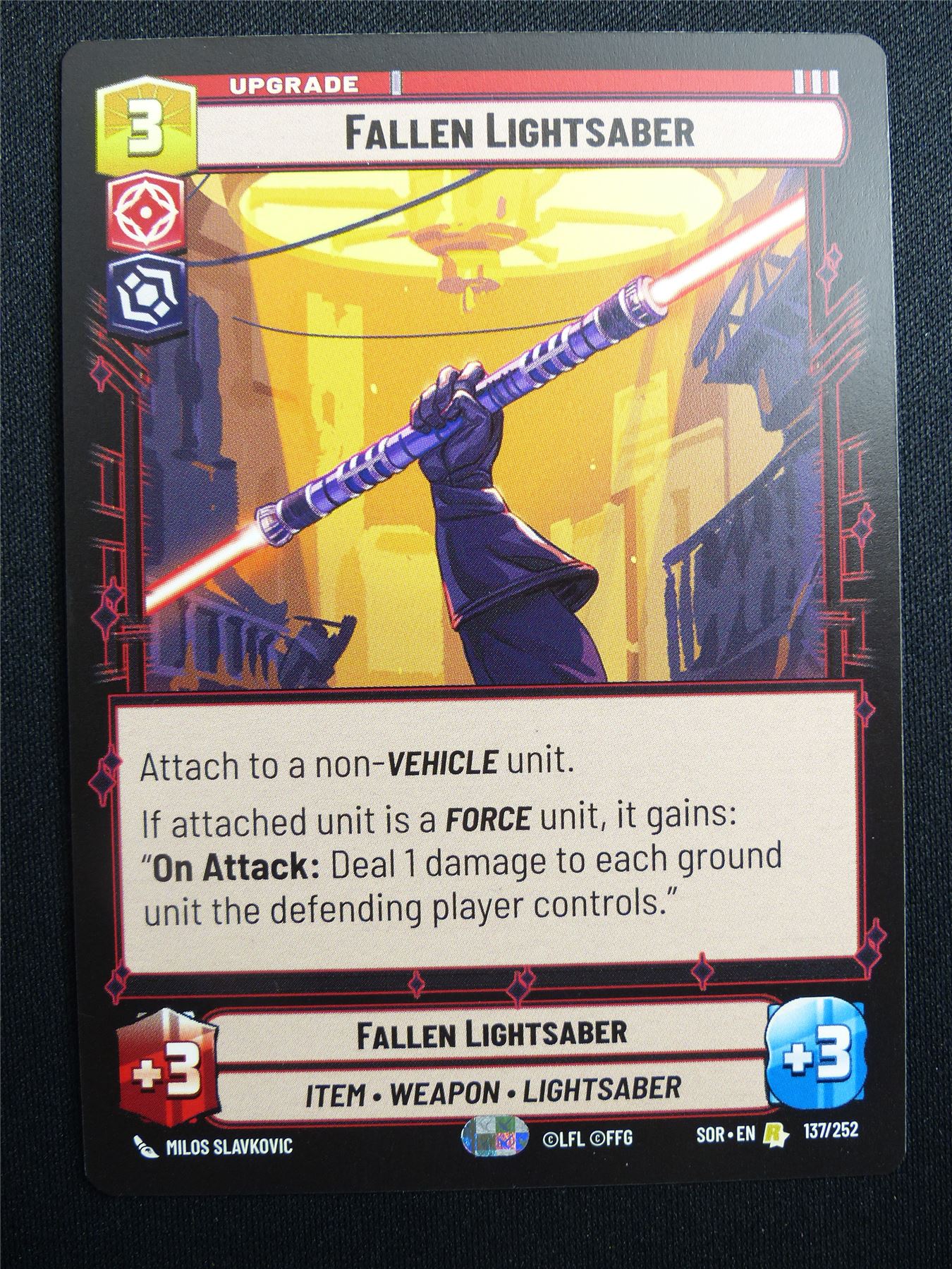 Fallen Lightsaber 137/252 - Star Wars Unlimited Card #4HW