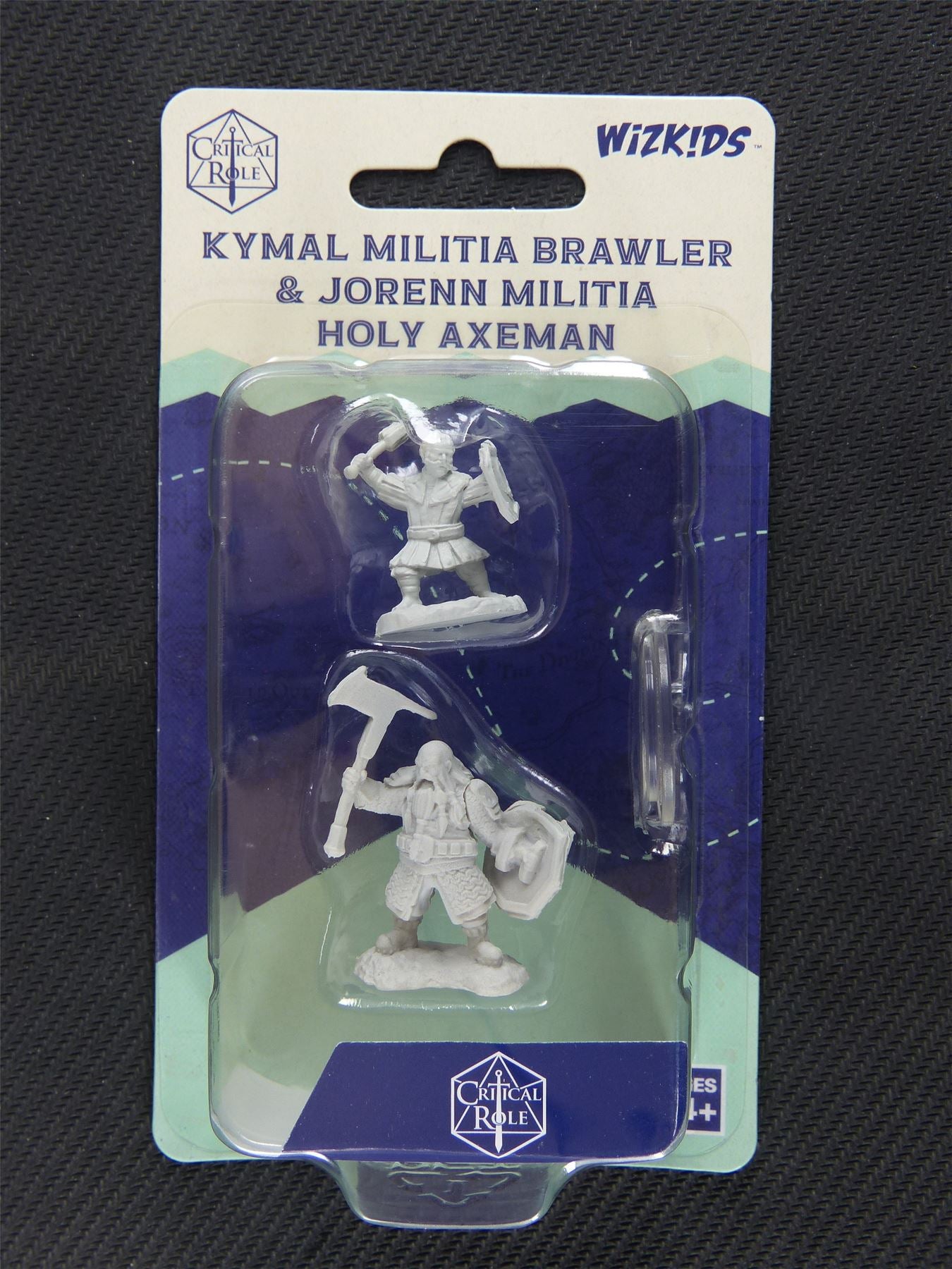 Kymal Militia Brawler And Jorenn Militia Holy Axeman - Critical Role - Wikids Miniature #JM