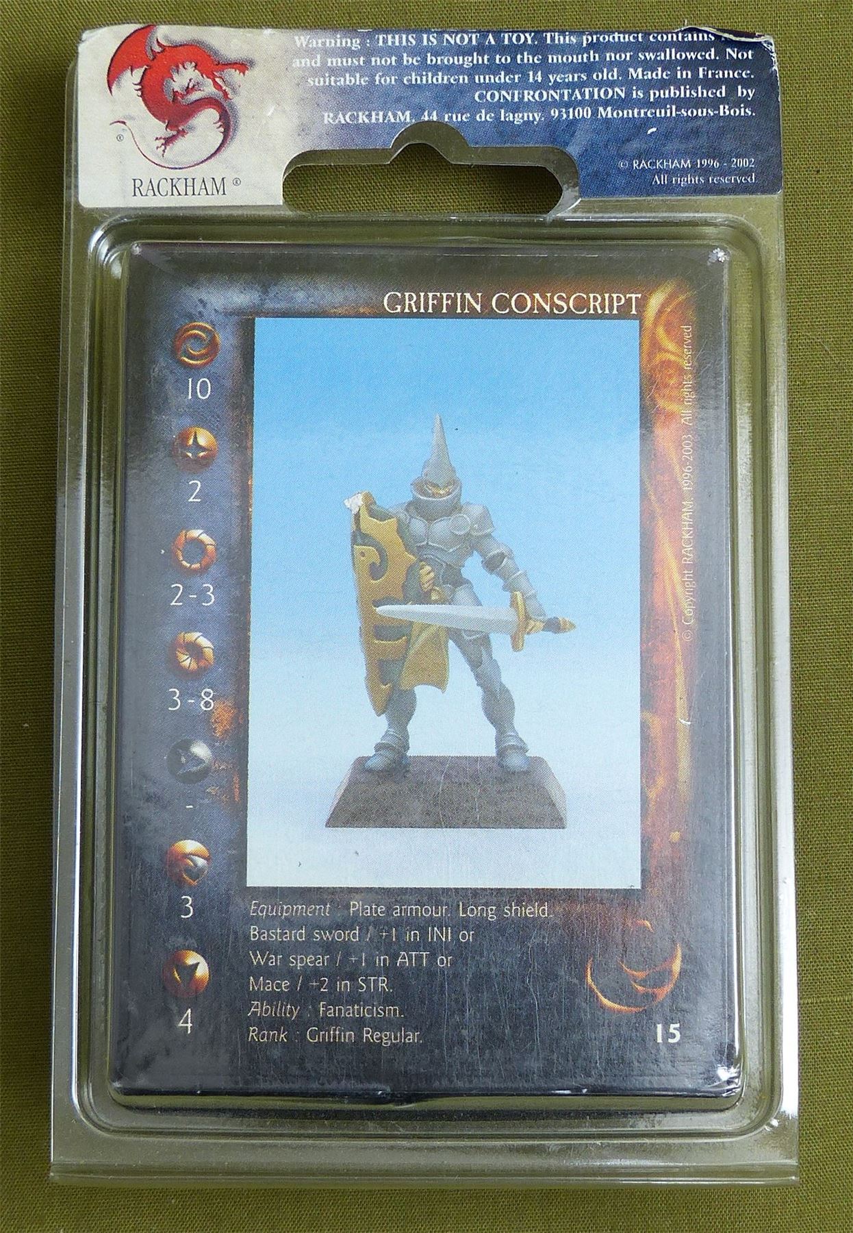 Confrontation: Griffin Conscript Blister - Rackham Metal Minis OOP #25V