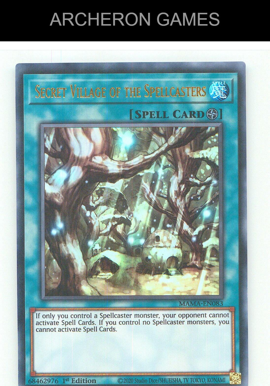 Secret Village of the Spellcasters Ultra Rare YUGIOH Card 1st Edition