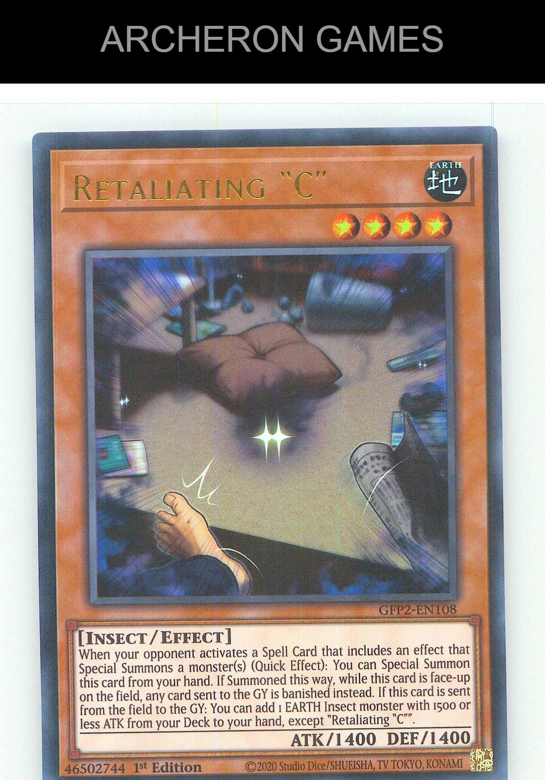 Retaliating "C" Ultra Rare YUGIOH Card 1st Edition