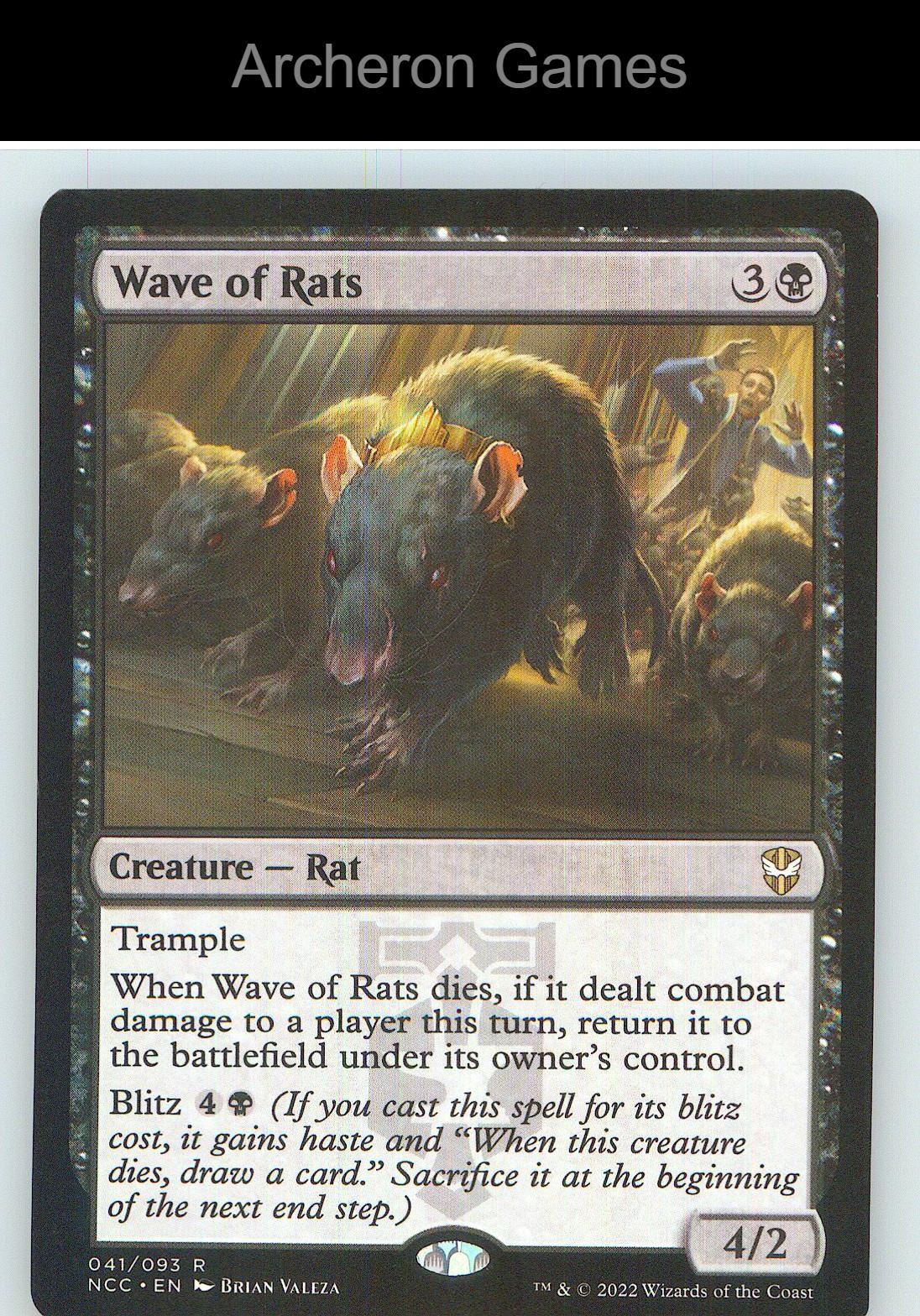 Wave of Rats NCC 41 R MTG Card NM/EX+