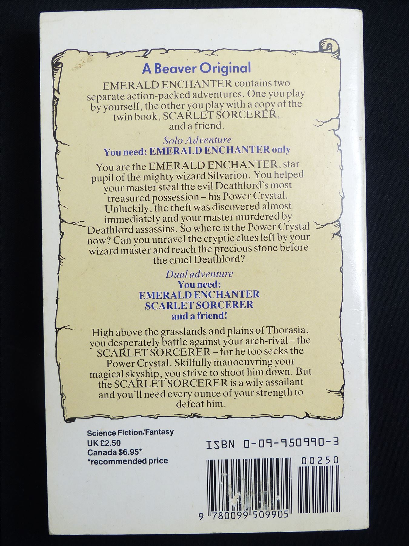Combat Heroes: Emerald Enchanter by Joe Dever 1st ed - Vintage Adventure Novel Softback #M3