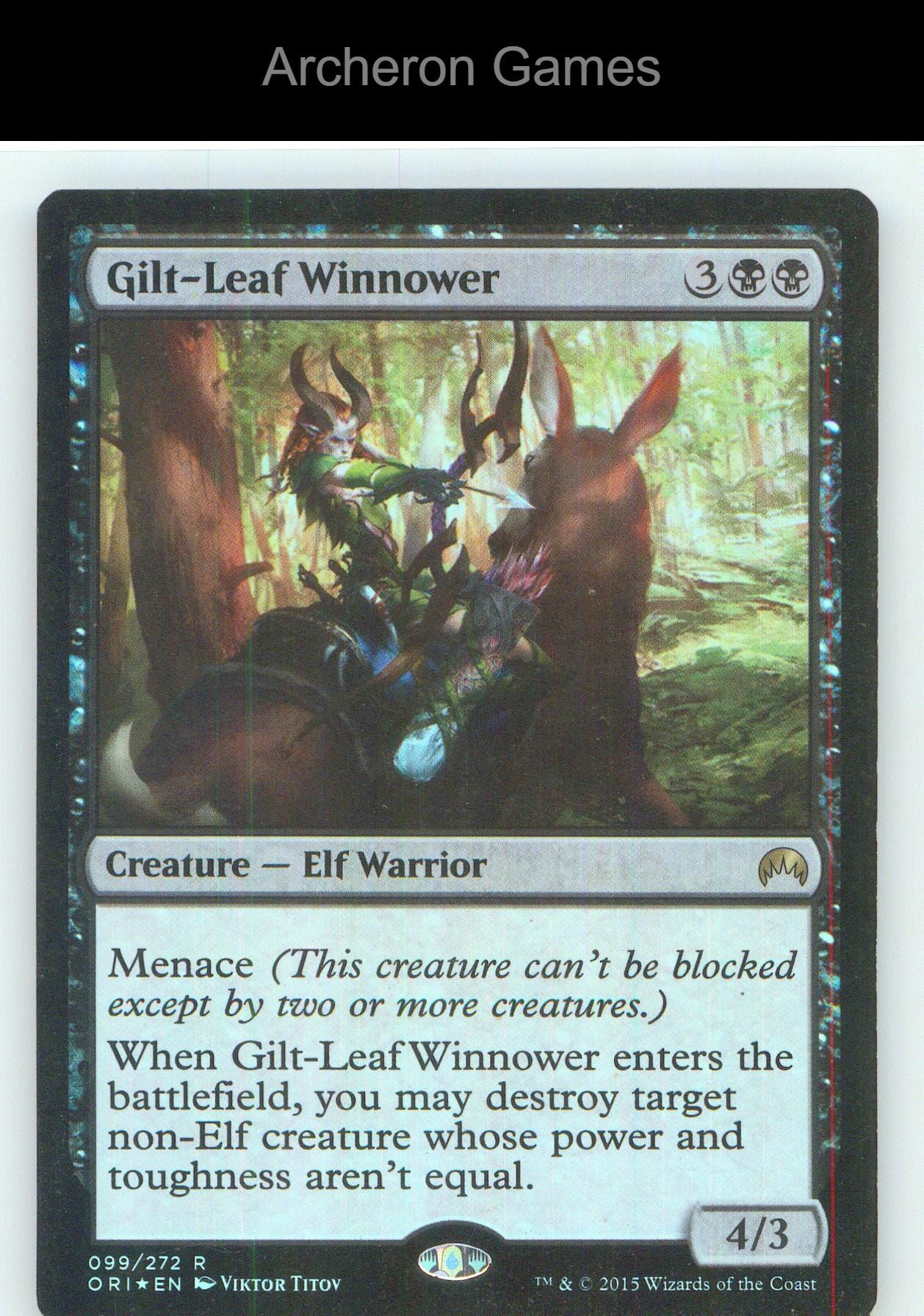 Gilt-Leaf Winnower ORI 99 R MTG Card NM/EX+ Foil