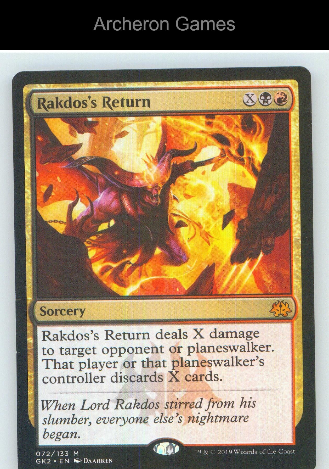Rakdos's Return GK2 72 Mythic MTG Card NM/EX+