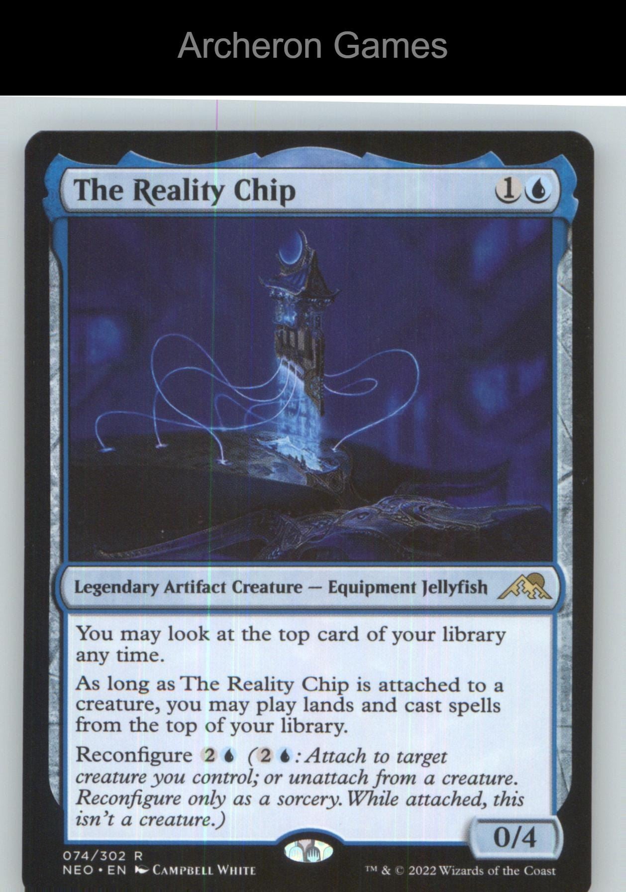 The Reality Chip NEO 74 R MTG Card NM/EX+
