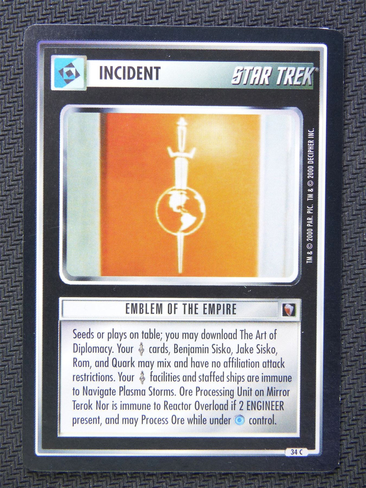 Incident Emblem of the Empire - Star Trek CCG #5B3