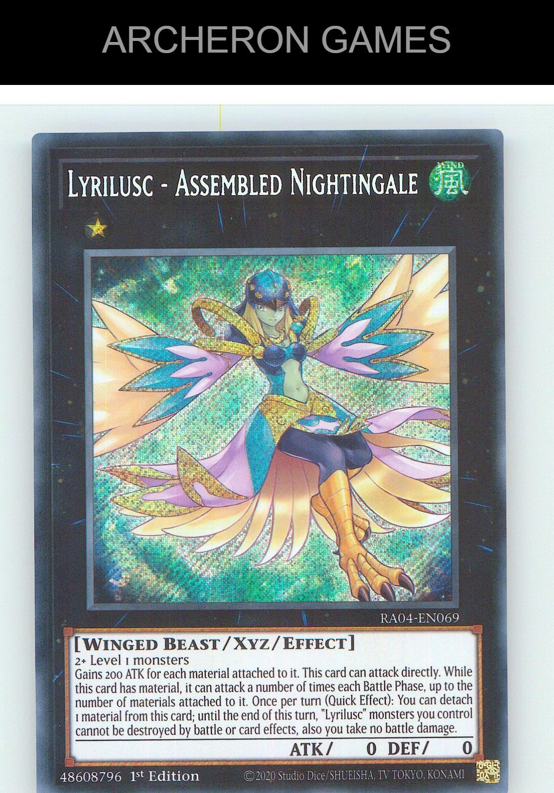 Lyrilusc - Assembled Nightingale (Secret Rare) SEC YUGIOH Card 1st Edition