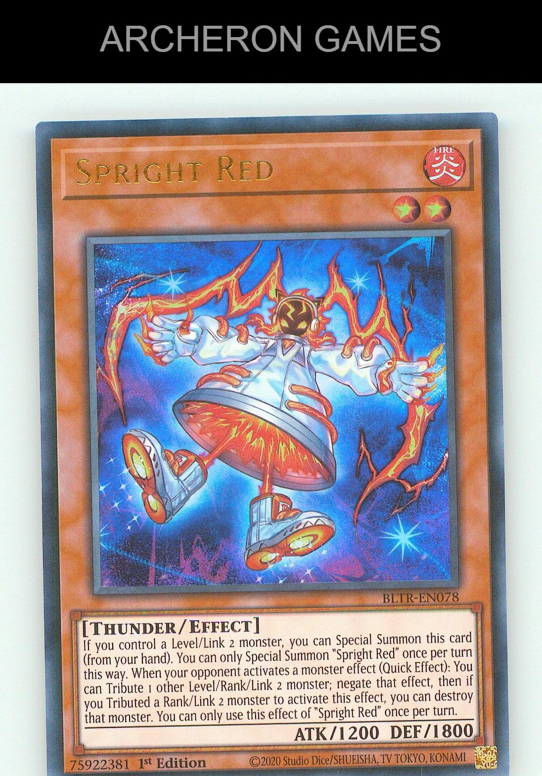 Spright Red UR YUGIOH Card 1st Edition