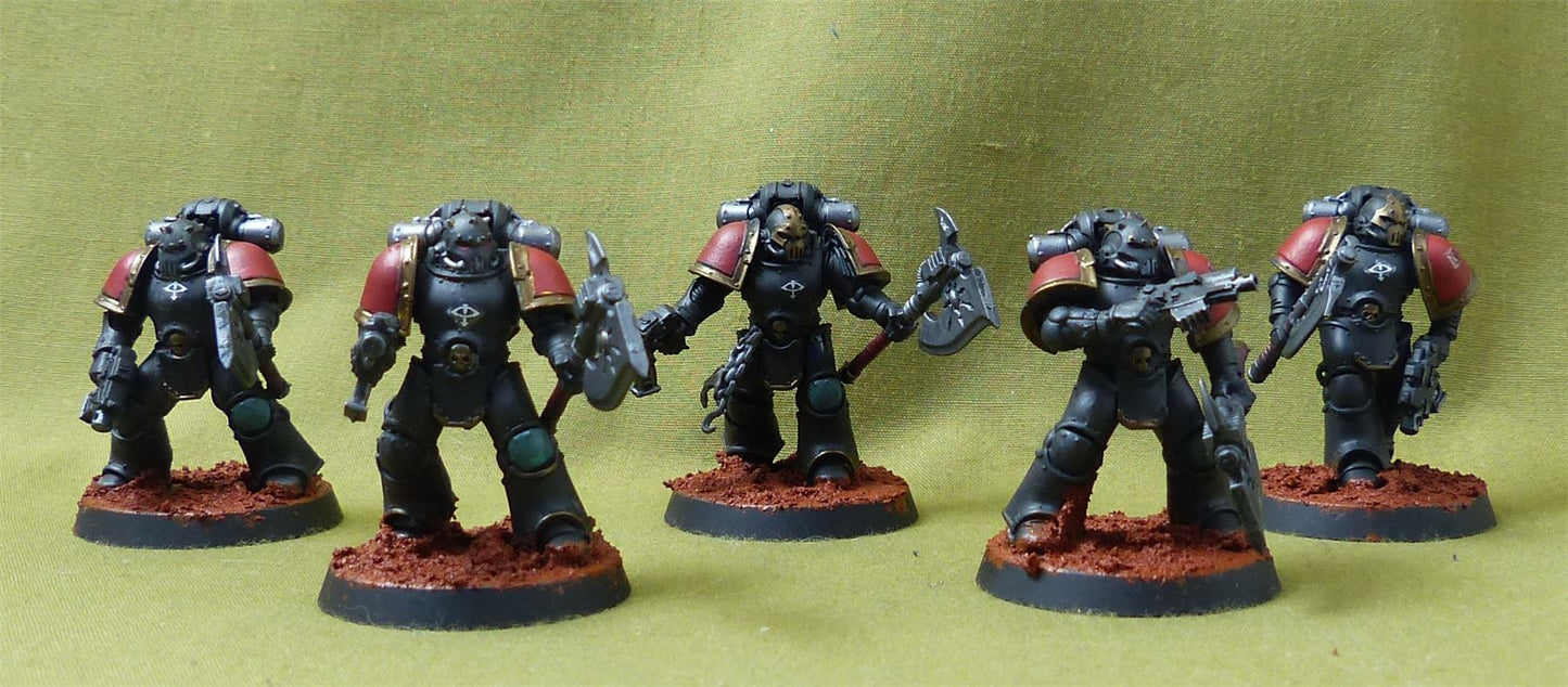 Space Marine Squad set of 5 - Space Marines - Warhammer 40K #2ST