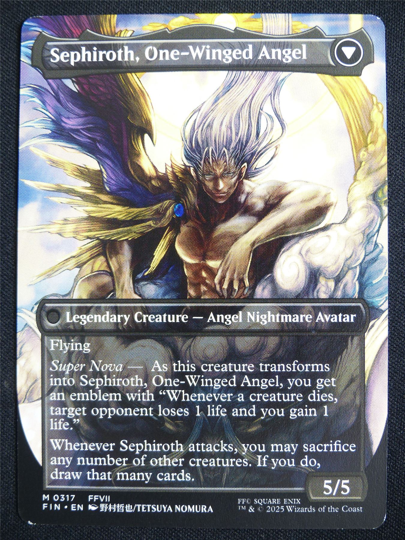 Sephiroth Fabled SOLDIER Borderless - FIN - Mtg Card #3IR