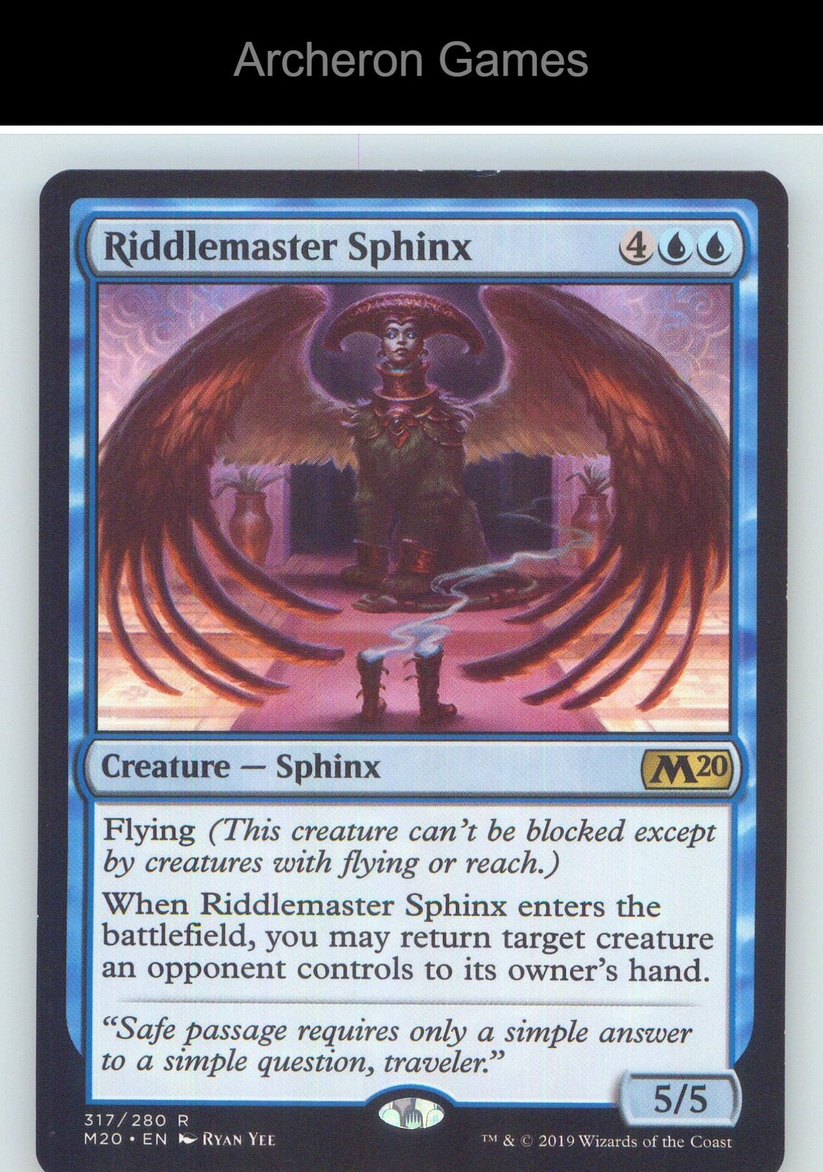 Riddlemaster Sphinx M20 317 R MTG Card NM/EX+