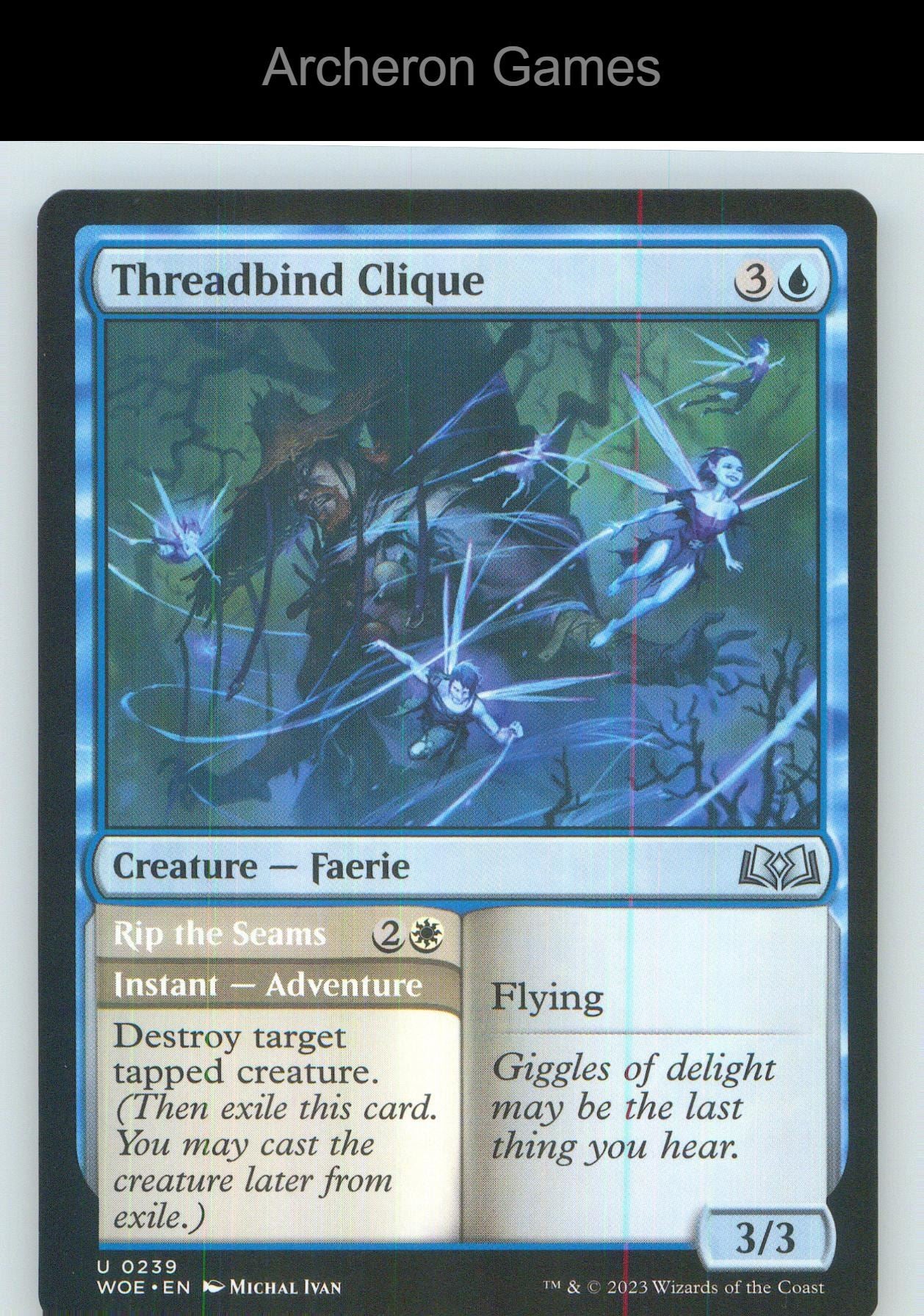 Threadbind Clique WOE 239 UC MTG Card NM/EX+