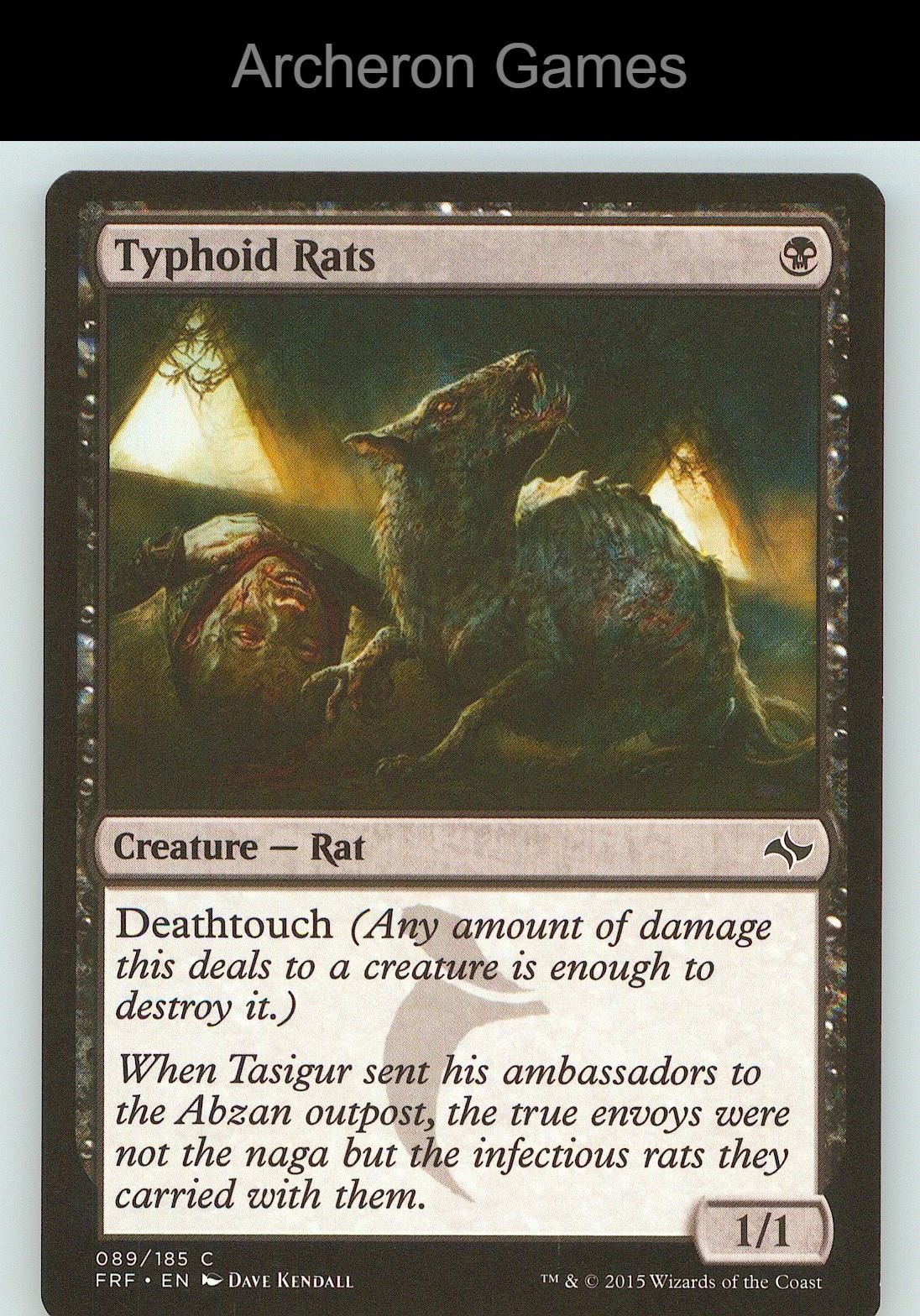 Typhoid Rats FRF 89 C MTG Card NM/EX+