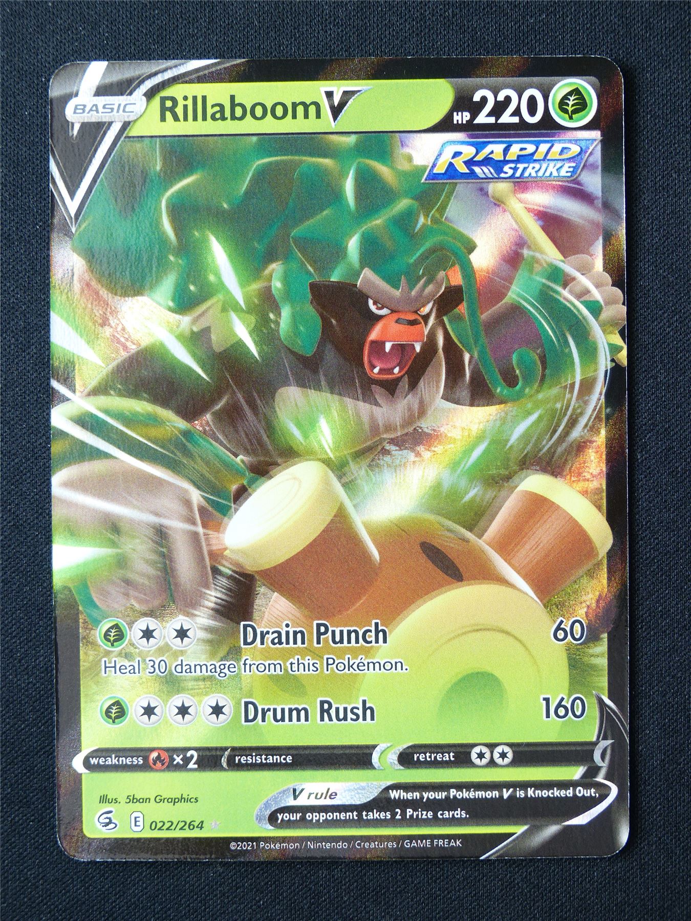 Rillaboom V 022/264 Holo - Pokemon Card #6US