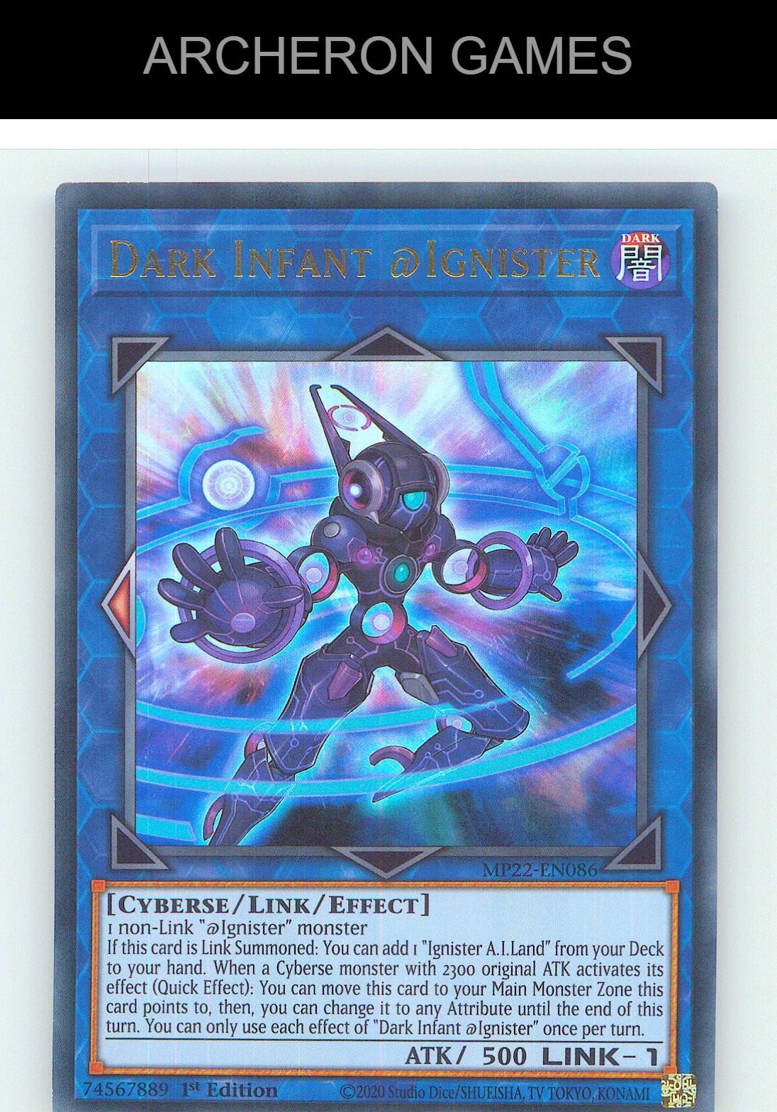 Dark Infant @Ignister Ultra Rare YUGIOH Card 1st Edition