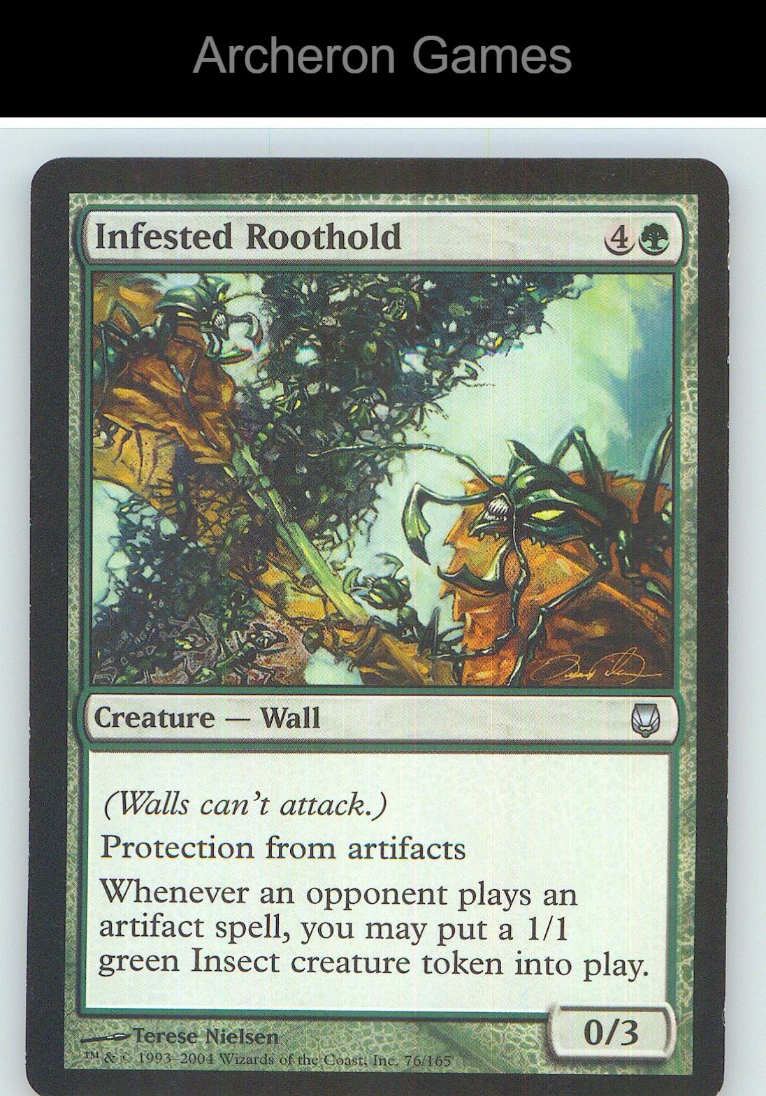 Infested Roothold DST 76 UC MTG Card NM/EX+