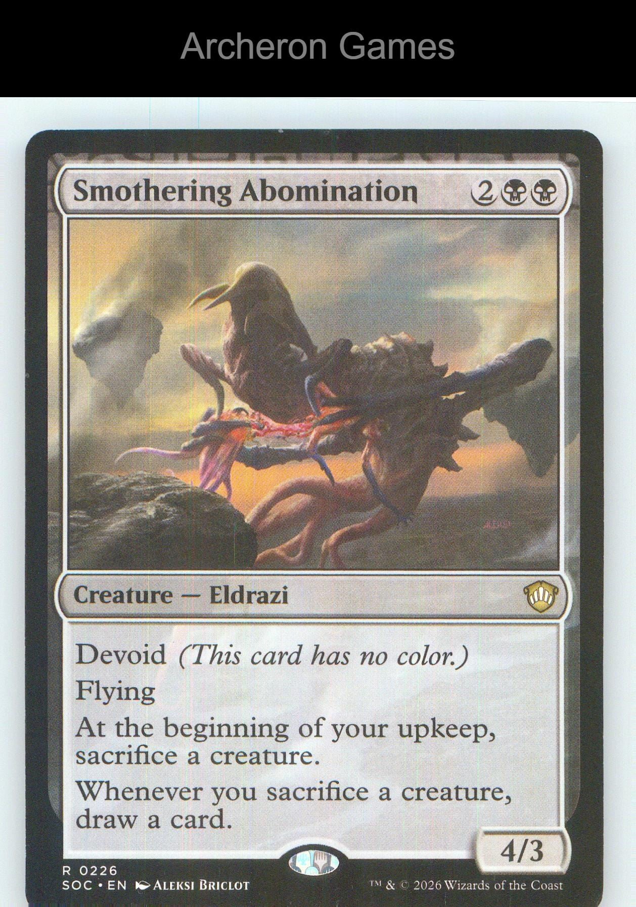 Smothering Abomination SOC 226 R MTG Card NM/EX+