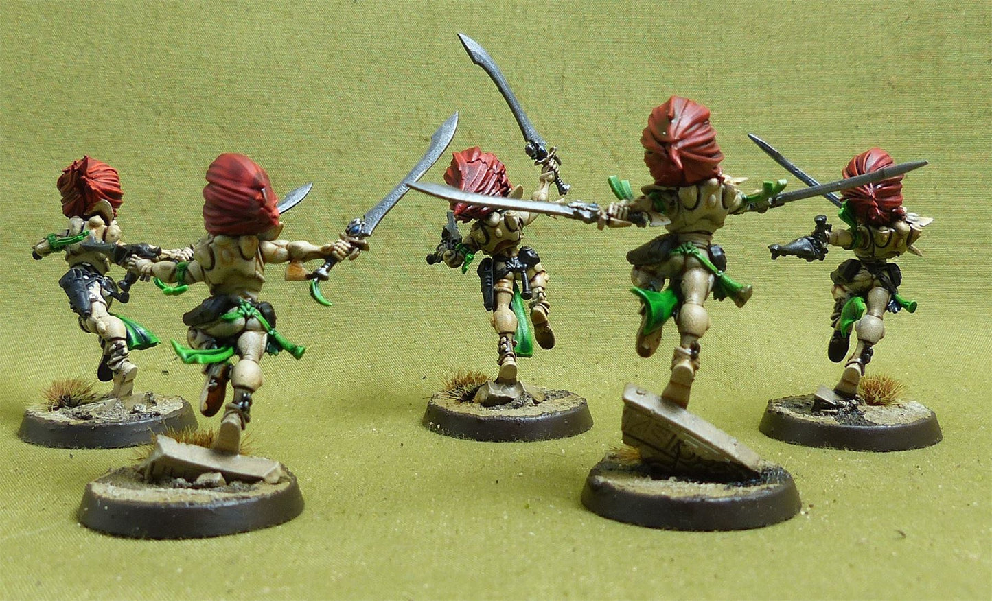 Howling Banshees painted - Aeldari - Warhammer 40K #43M