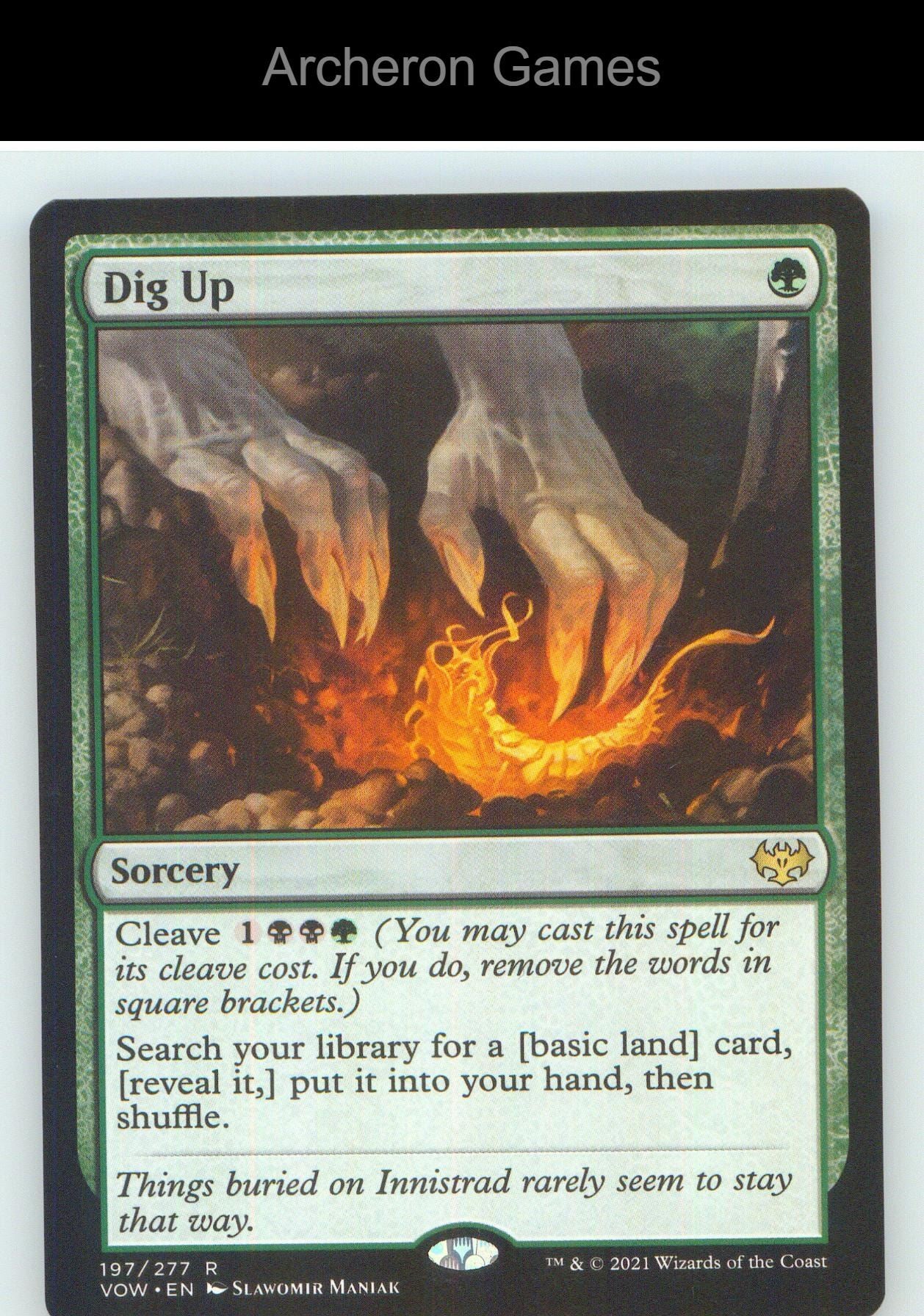 Dig Up VOW 197 R MTG Card NM/EX+