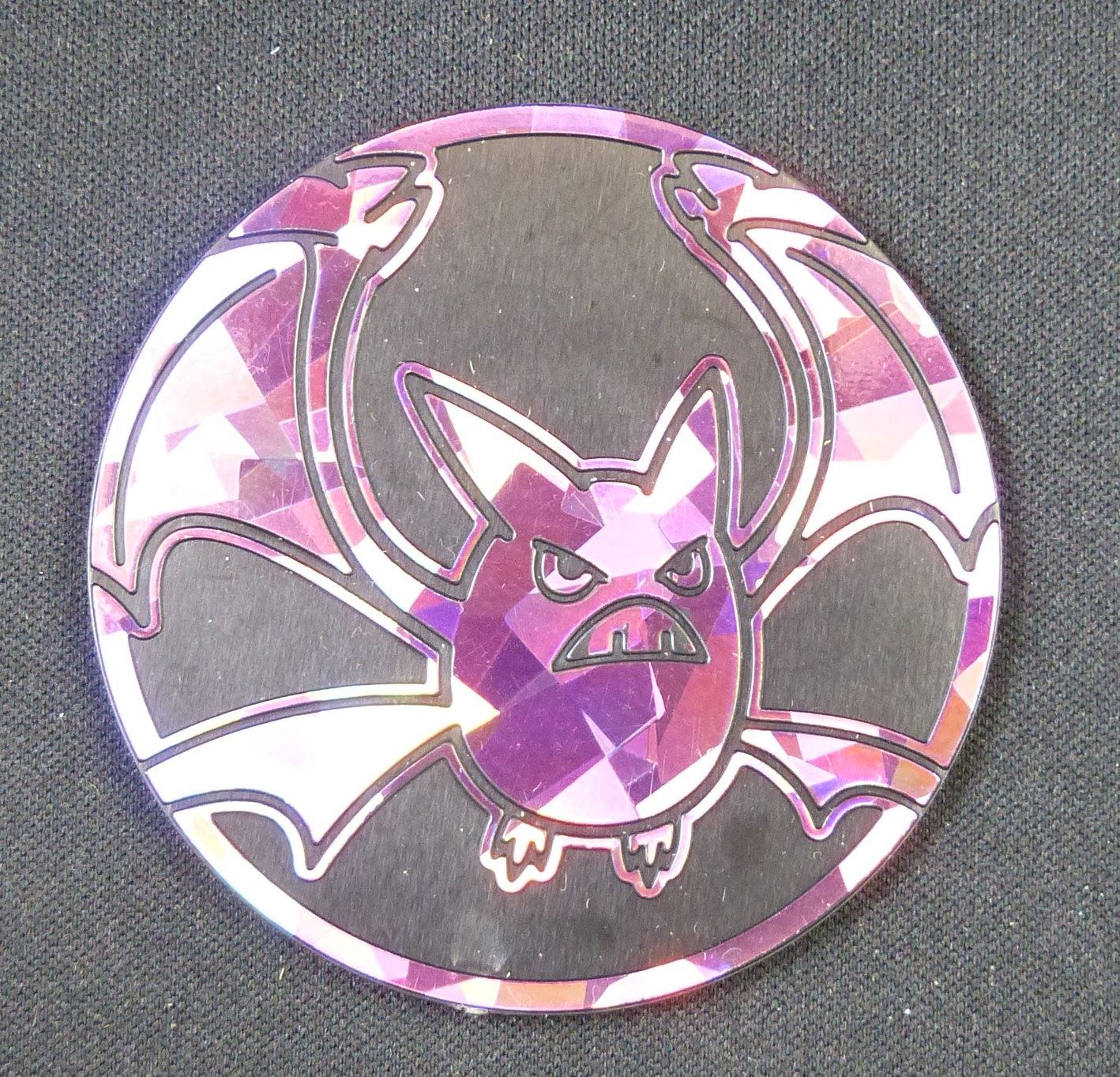 Crobat Large Purple Shatter - Pokemon Coin #BK