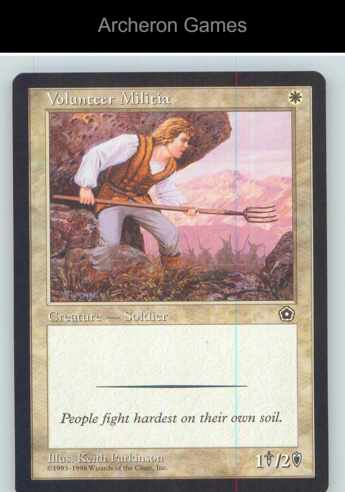 Volunteer Militia P02 C MTG Card NM/EX+