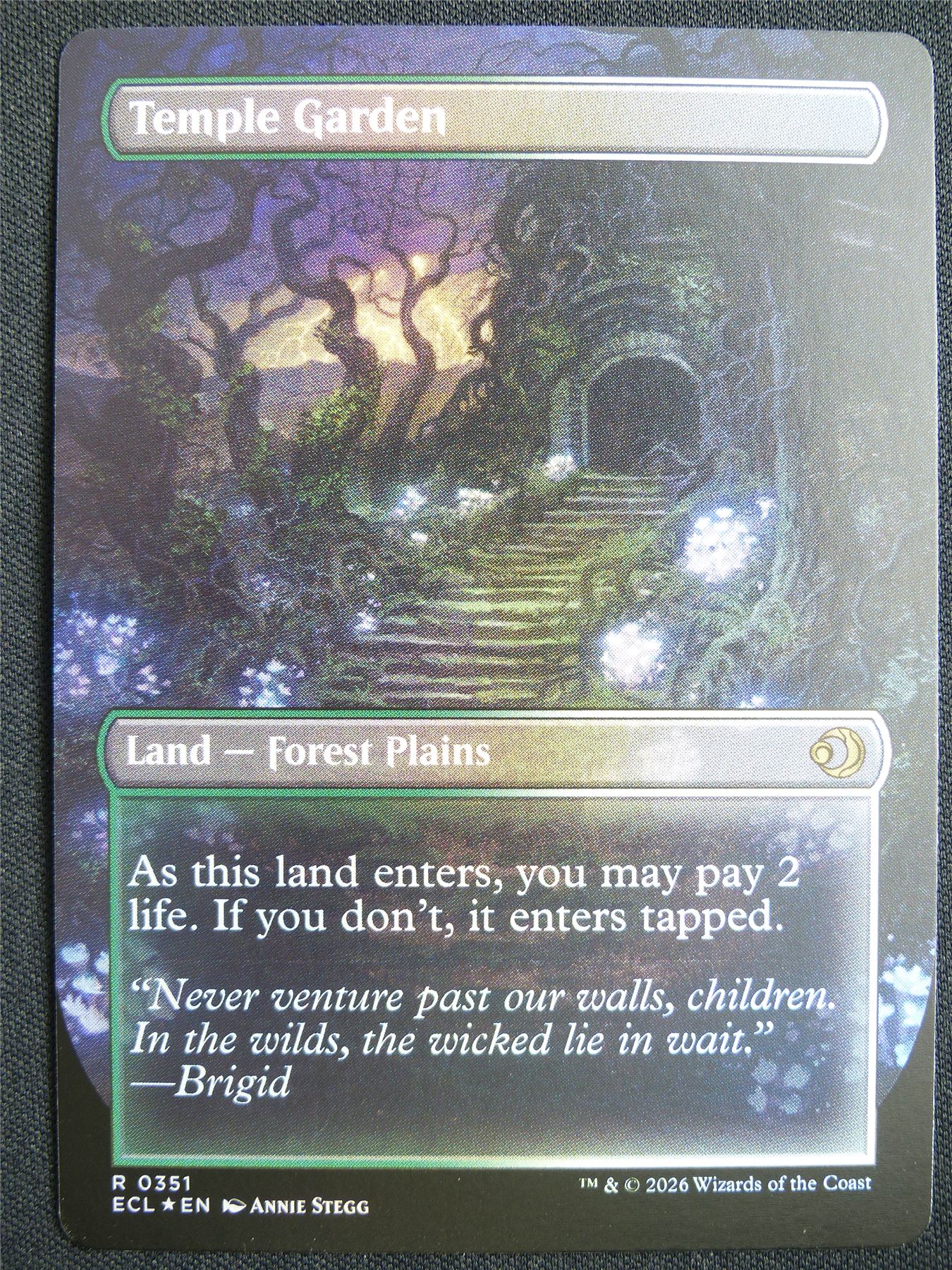 Temple Garden Borderless Foil - ECL - Mtg Card #1Y6