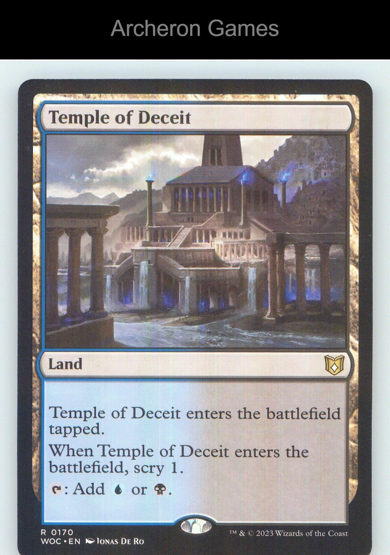 Temple of Deceit WOC 170 R MTG Card NM/EX+