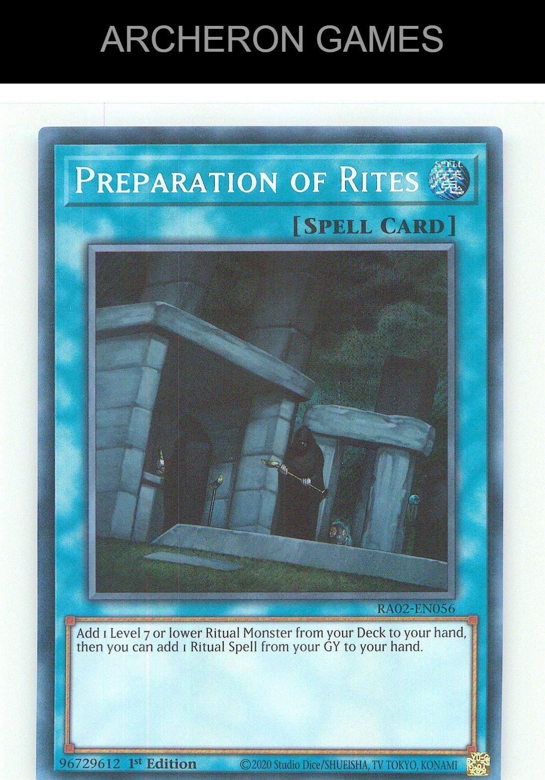 Preparation of Rites (Secret Rare) SEC YUGIOH Card 1st Edition