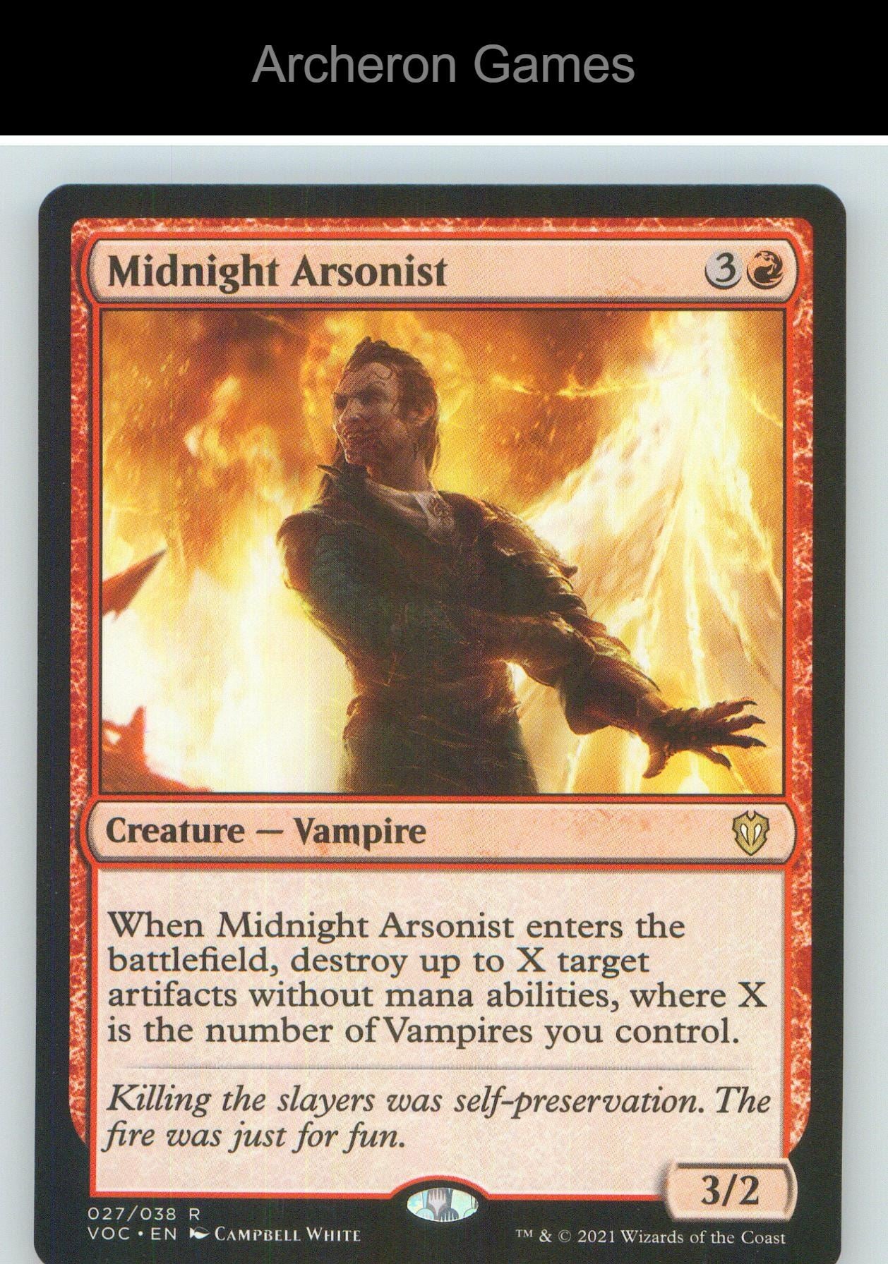 Midnight Arsonist VOC 27 R MTG Card NM/EX+