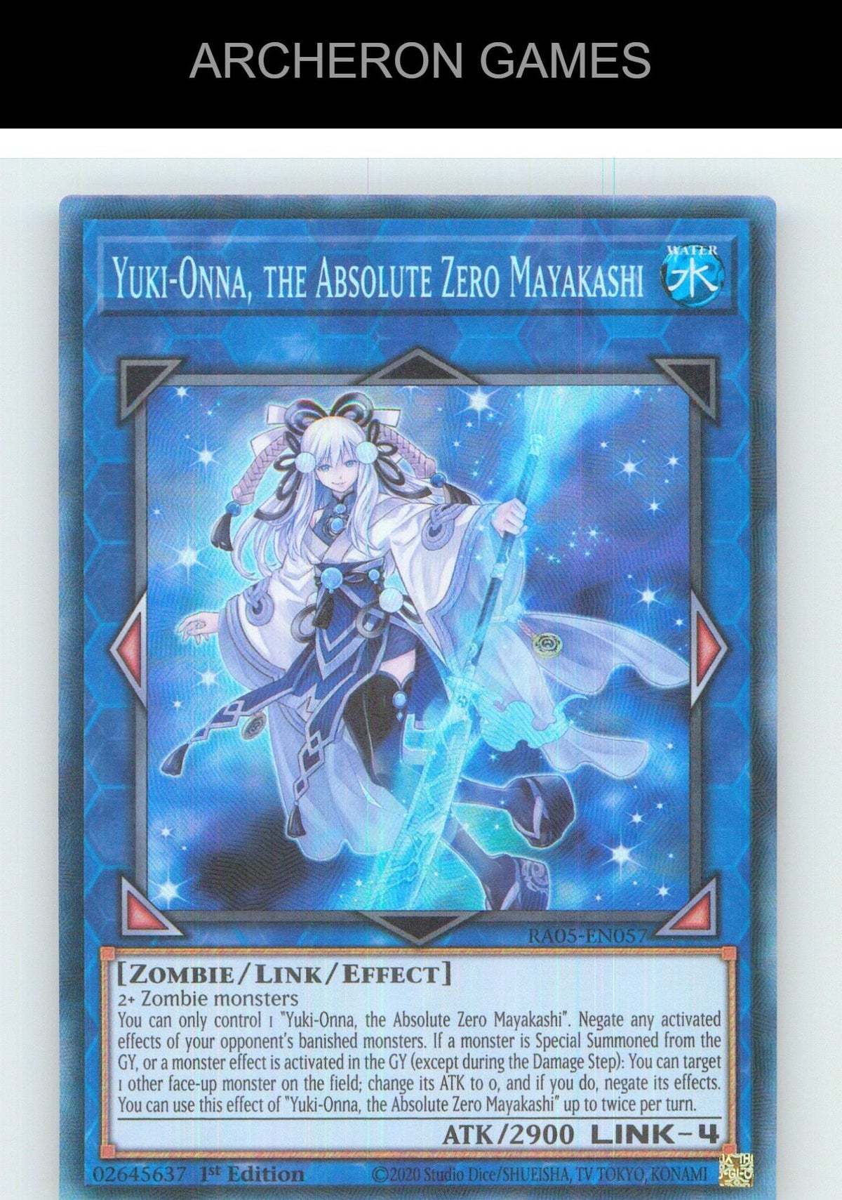 Yuki-Onna, the Absolute Zero Mayakashi (Collector's Rare) YUGIOH 1st Edition