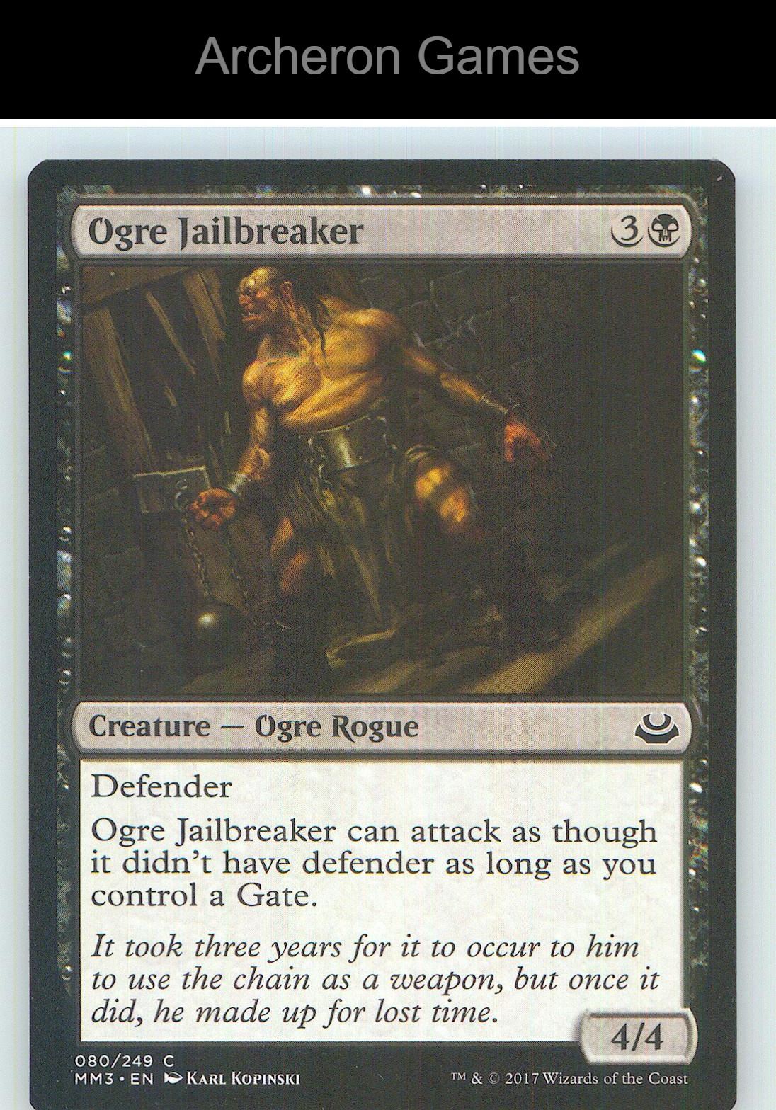 Ogre Jailbreaker MM3 80 C MTG Card NM/EX+