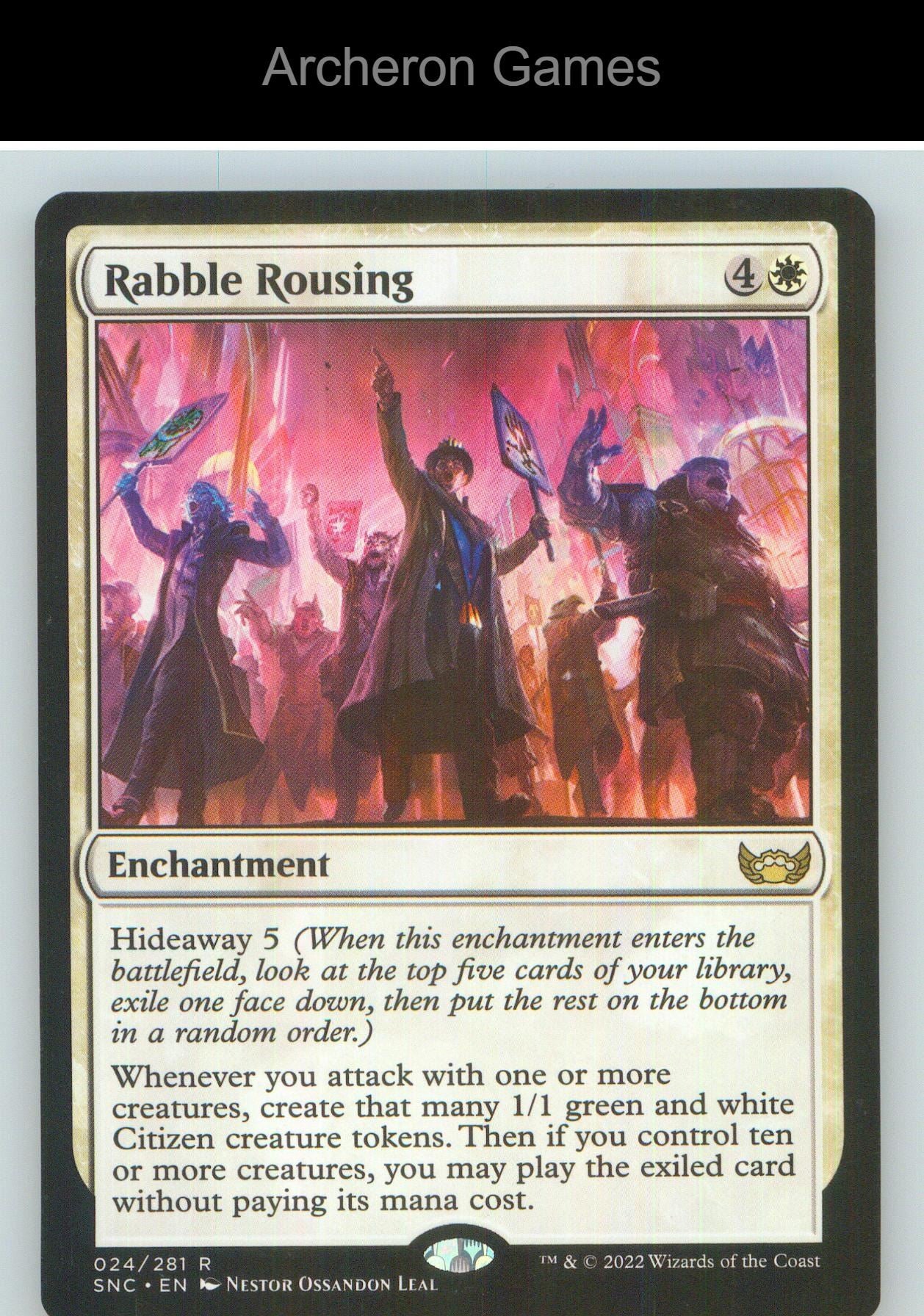 Rabble Rousing SNC 24 R MTG Card NM/EX+