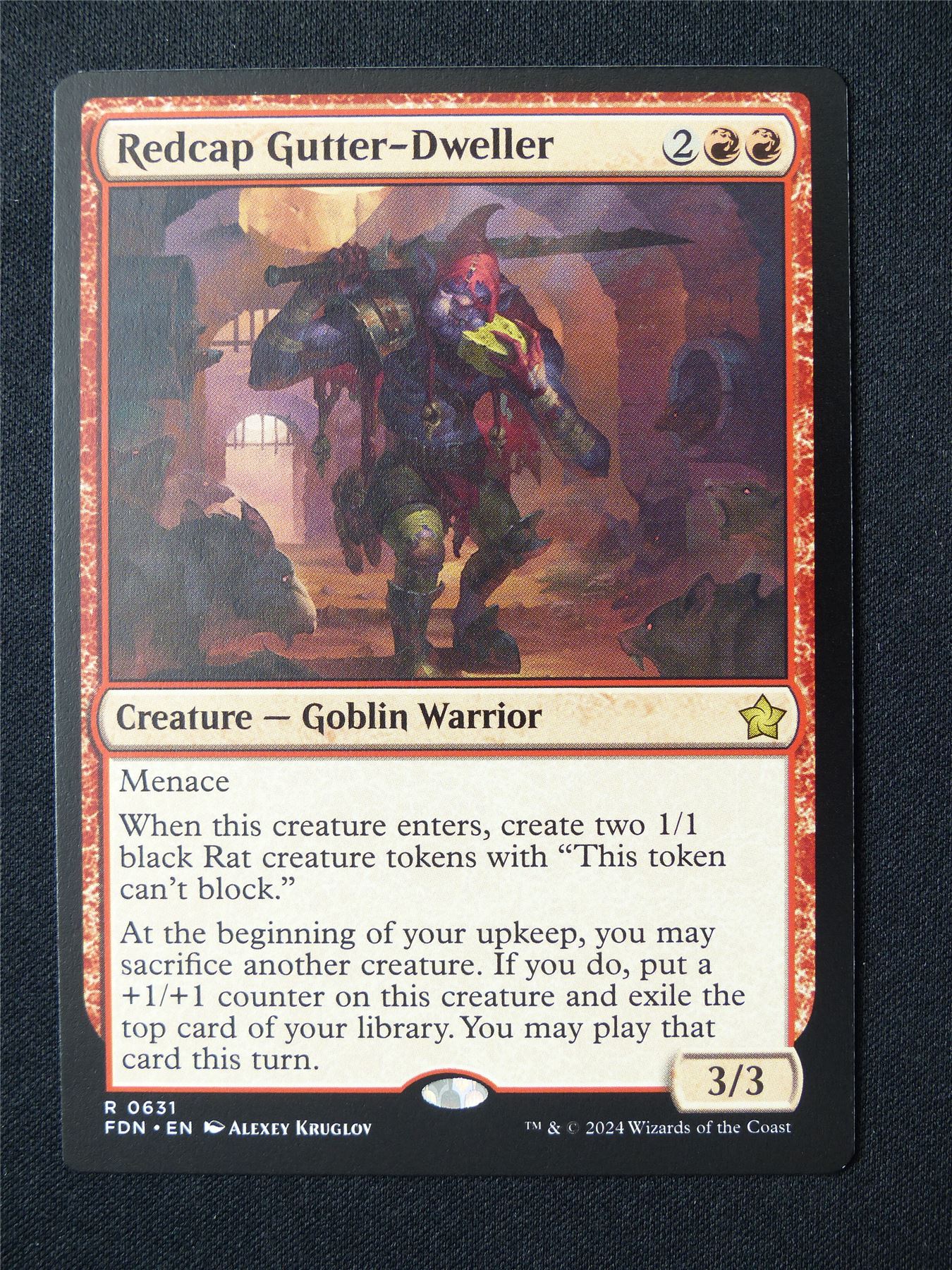 Redcap Gutter-Dweller - FDN - Mtg Card #58Z